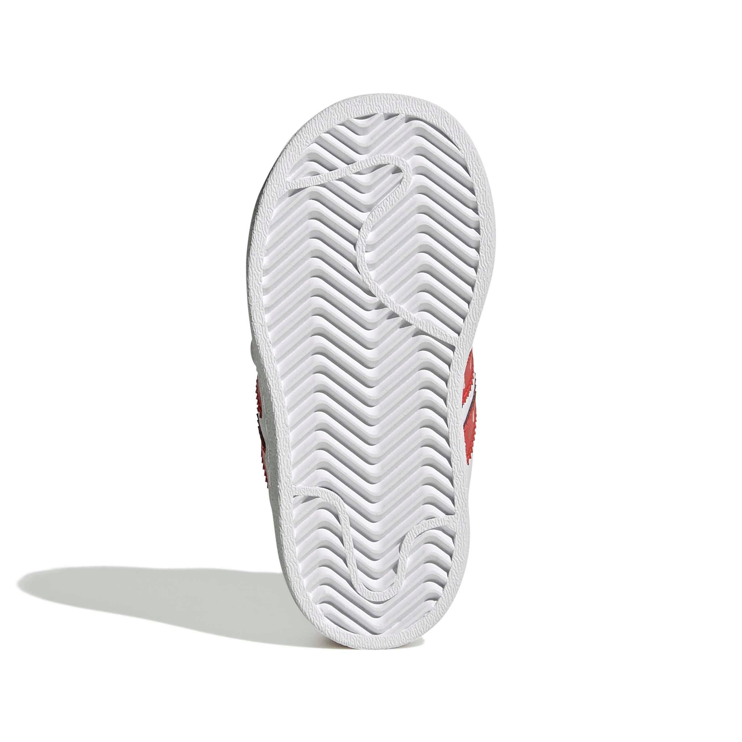 adidas Originals Disney Superstar LL CC Infant Girls' "Core Black/Bright Red/Ftwr White" Shoe