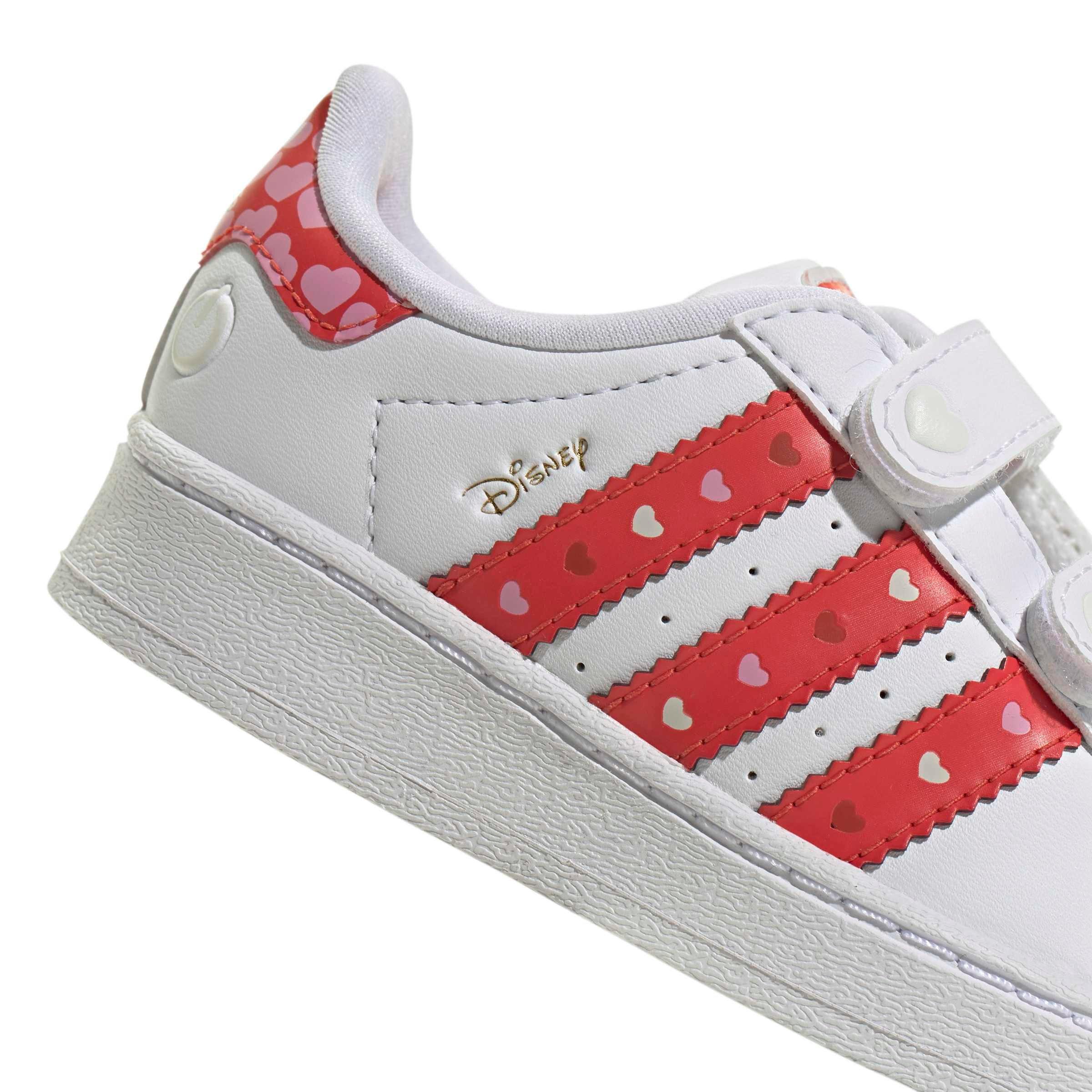 adidas Originals Disney Superstar LL CC Infant Girls' "Core Black/Bright Red/Ftwr White" Shoe