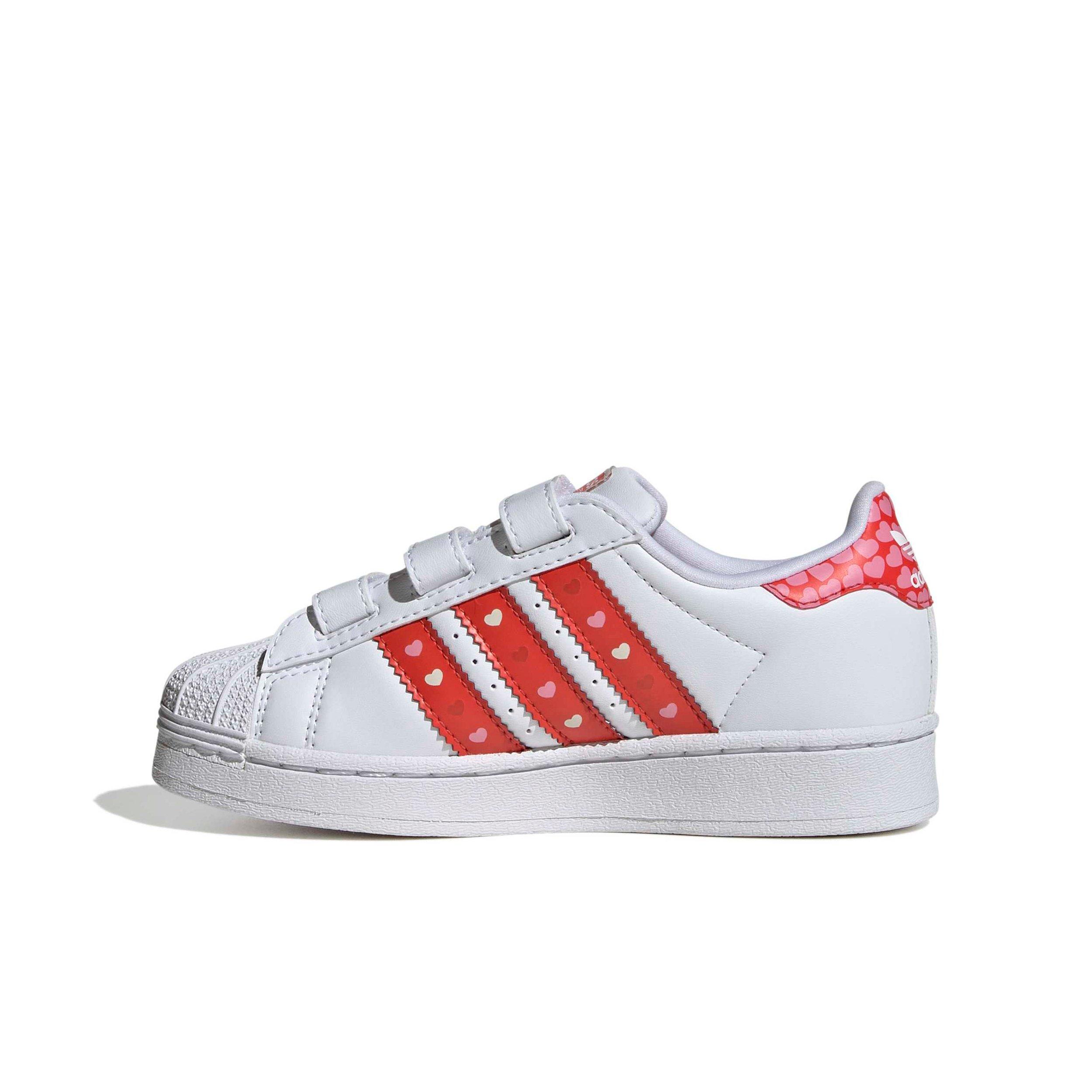 adidas Originals Disney Superstar LL CC Preschool Girls' "Core Black/Bright Red/Ftwr White" Shoe