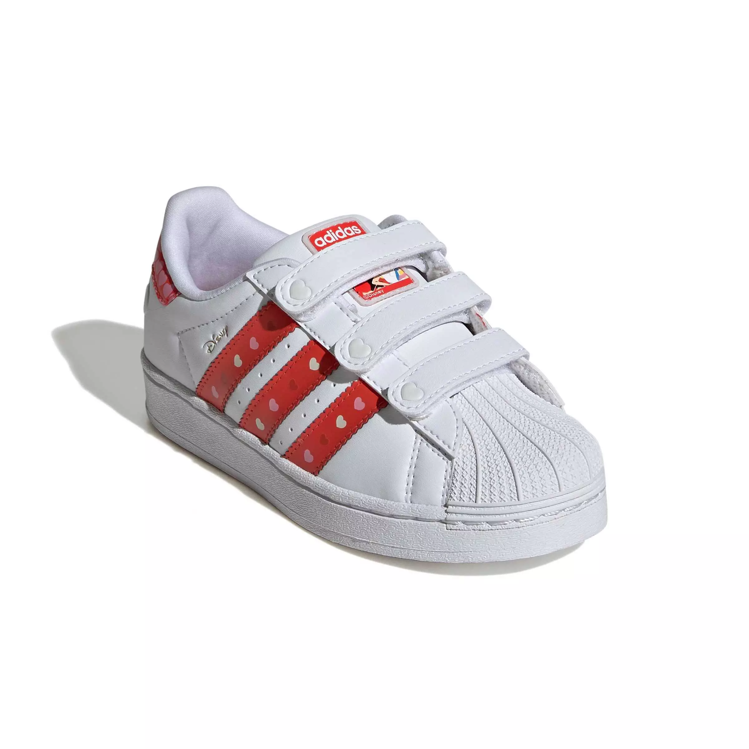 adidas Originals Disney Superstar LL CC "Core Black/Bright Red/Ftwr White" Preschool Girls' Shoe - BLACK/RED/WHITE