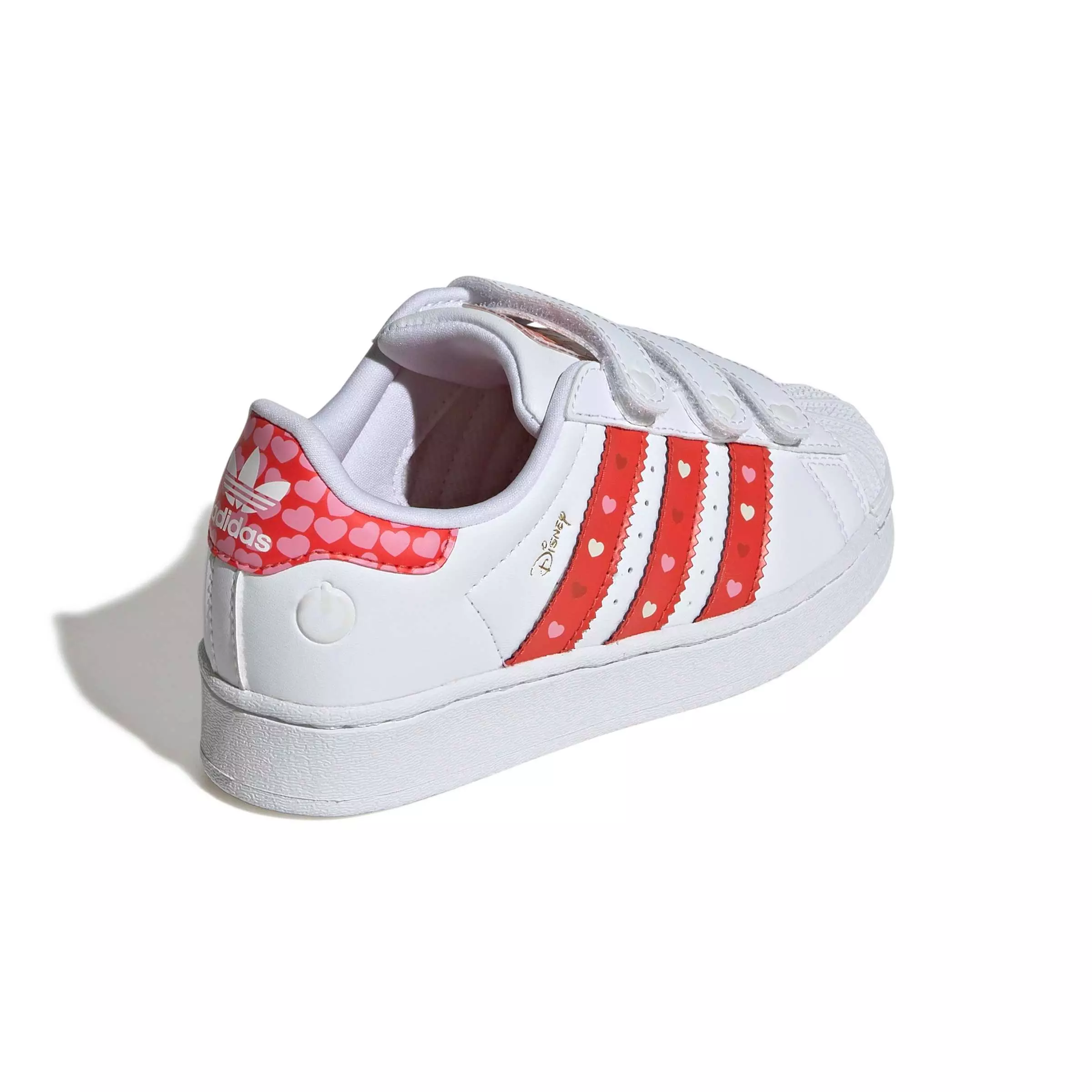 adidas Originals Disney Superstar LL CC "Core Black/Bright Red/Ftwr White" Preschool Girls' Shoe - BLACK/RED/WHITE