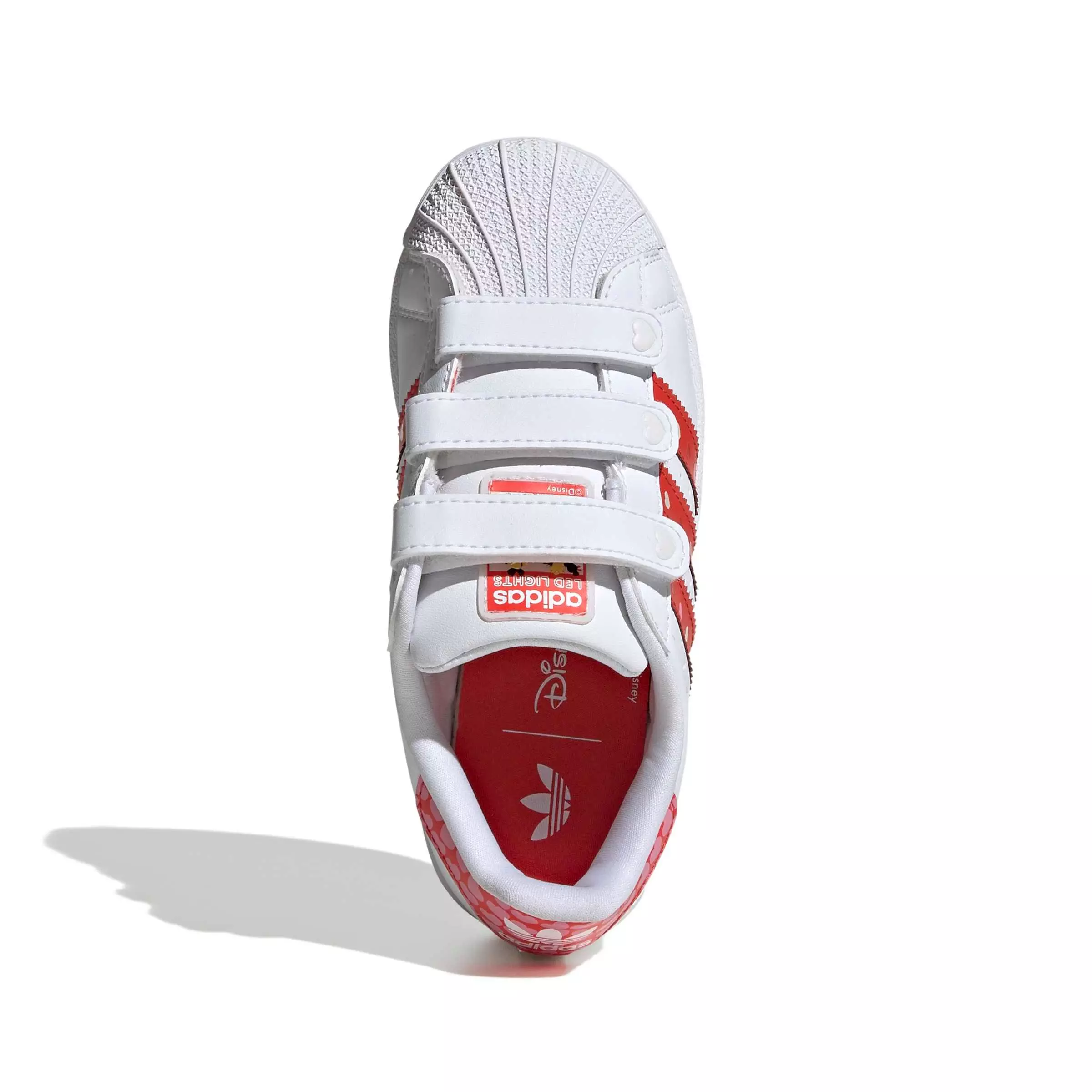 adidas Originals Disney Superstar LL CC "Core Black/Bright Red/Ftwr White" Preschool Girls' Shoe - BLACK/RED/WHITE