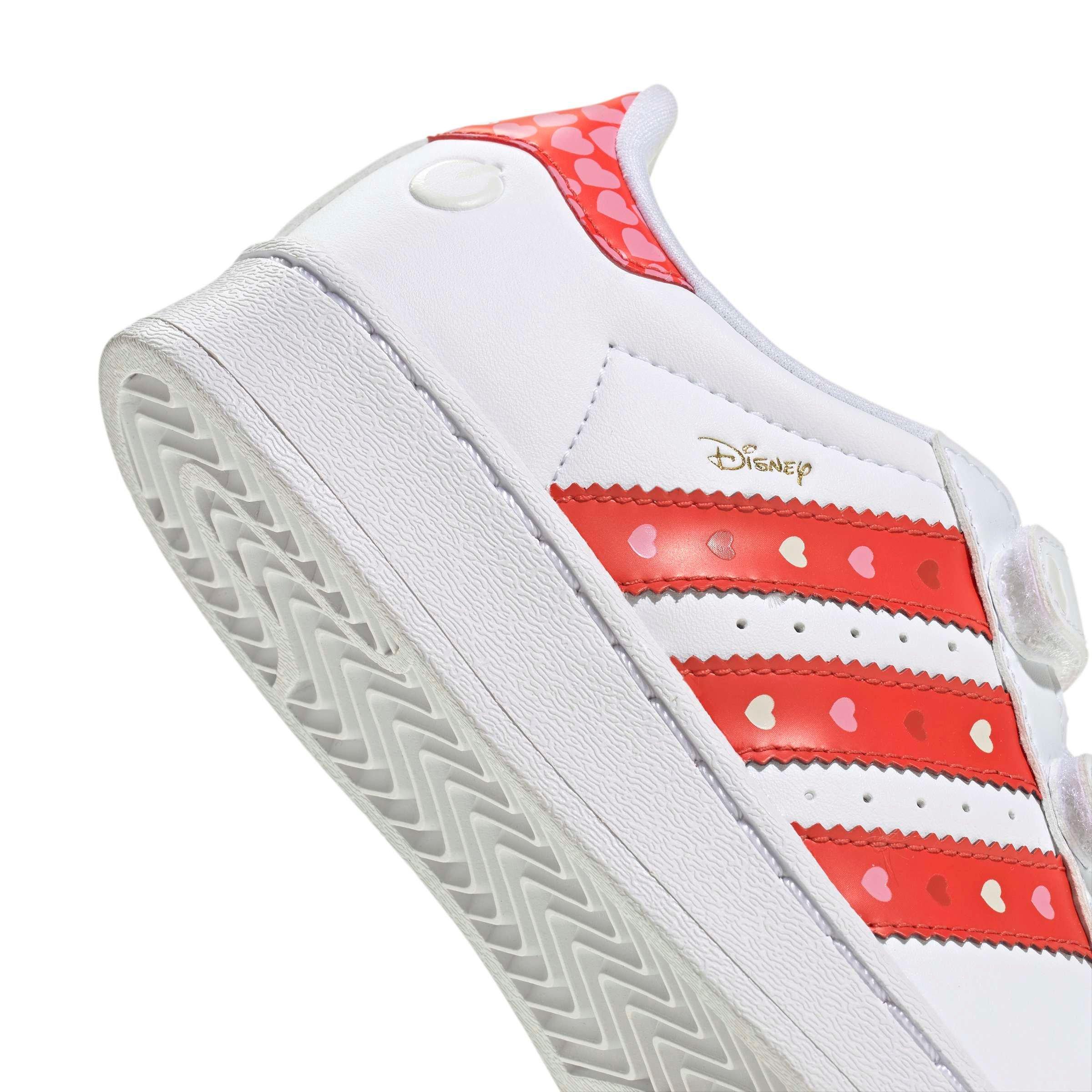 adidas Originals Disney Superstar LL CC Preschool Girls' "Core Black/Bright Red/Ftwr White" Shoe