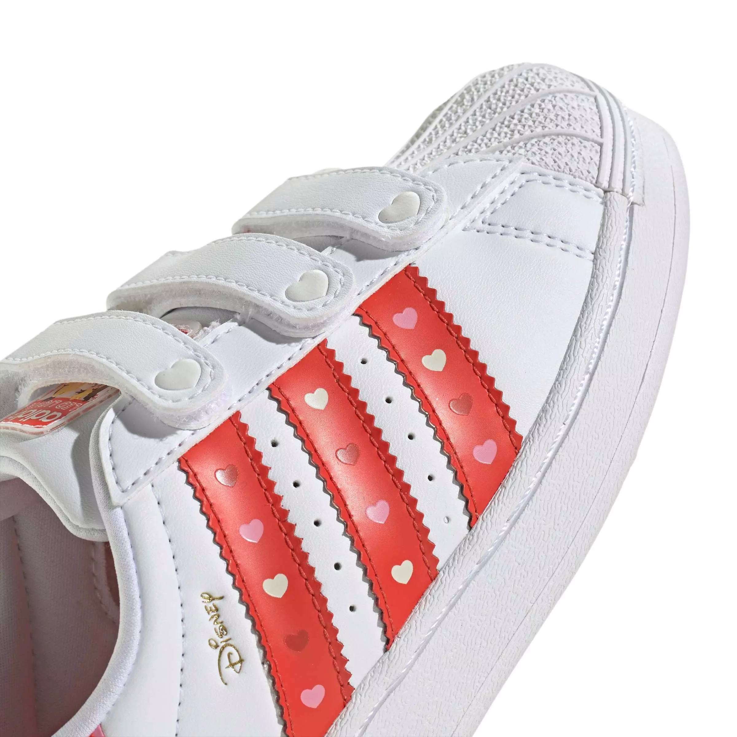 adidas Originals Disney Superstar LL CC "Core Black/Bright Red/Ftwr White" Preschool Girls' Shoe - BLACK/RED/WHITE