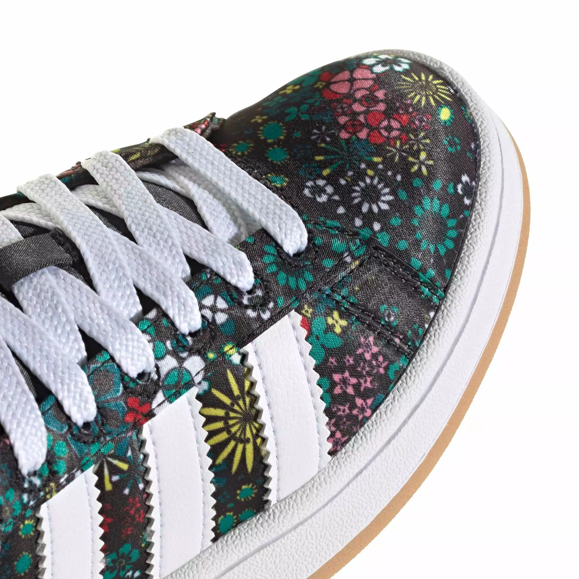 adidas Originals Liberty London Campus 00s "Core Black/Ftwr White/Gold" Grade School Girls' Shoe - BLACK/WHITE/GOLD