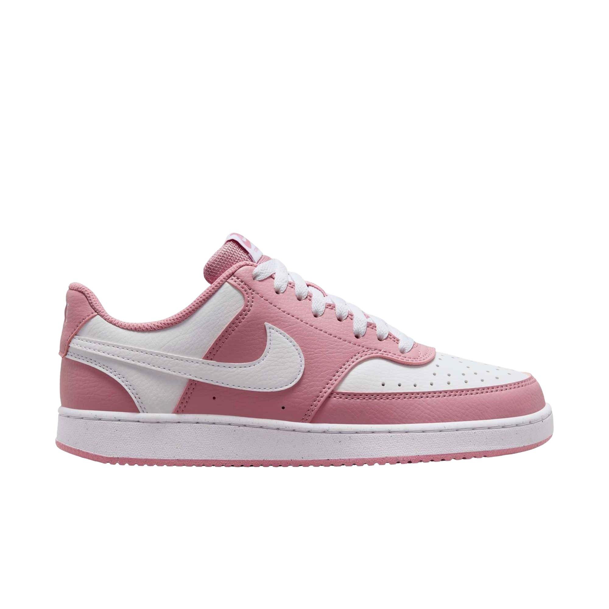Nike Court Vision Low Next Nature "Elemental Pink/White" Women's Shoe - PINK/WHITE Thumbnail View 1