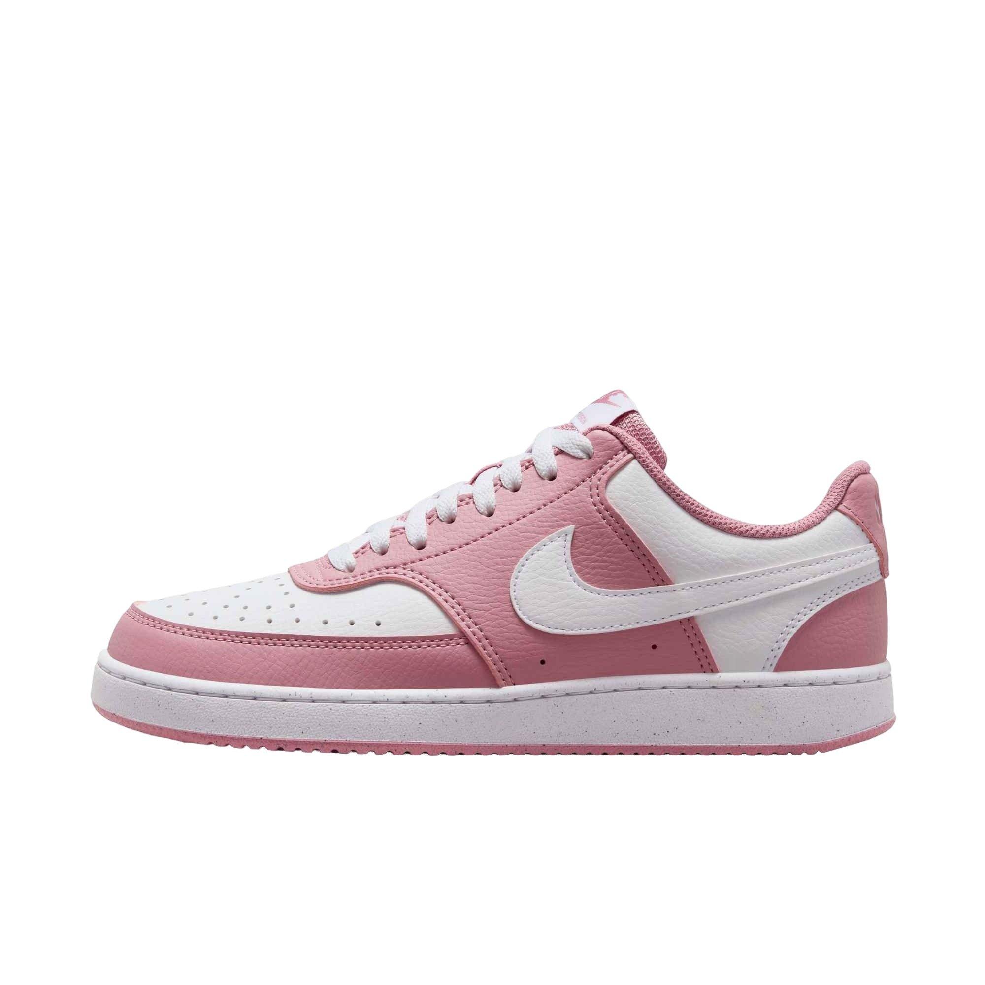 Nike Court Vision Low Next Nature "Elemental Pink/White" Women's Shoe - PINK/WHITE Thumbnail View 2