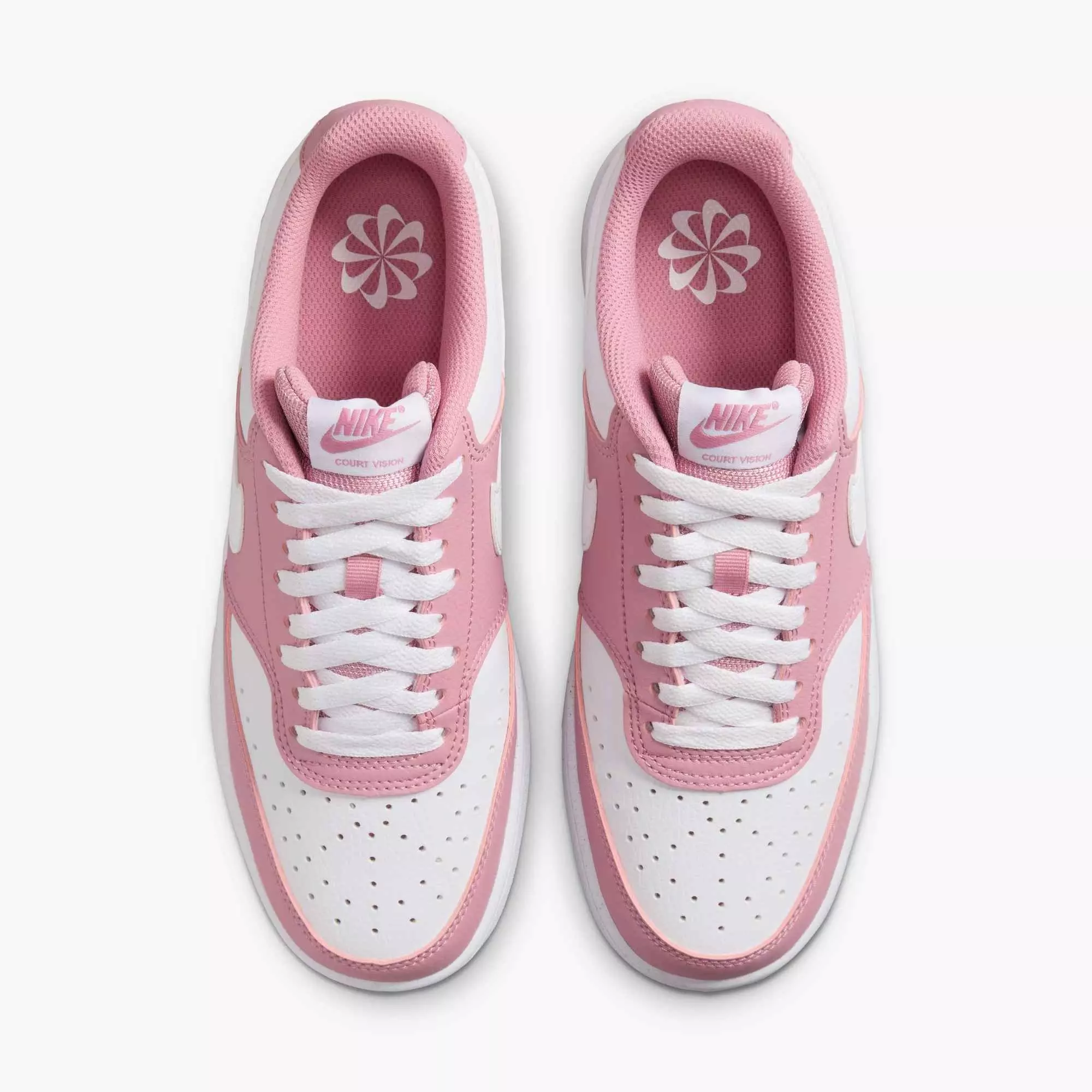 Nike Court Vision Low Next Nature "Elemental Pink/White" Women's Shoe - PINK/WHITE