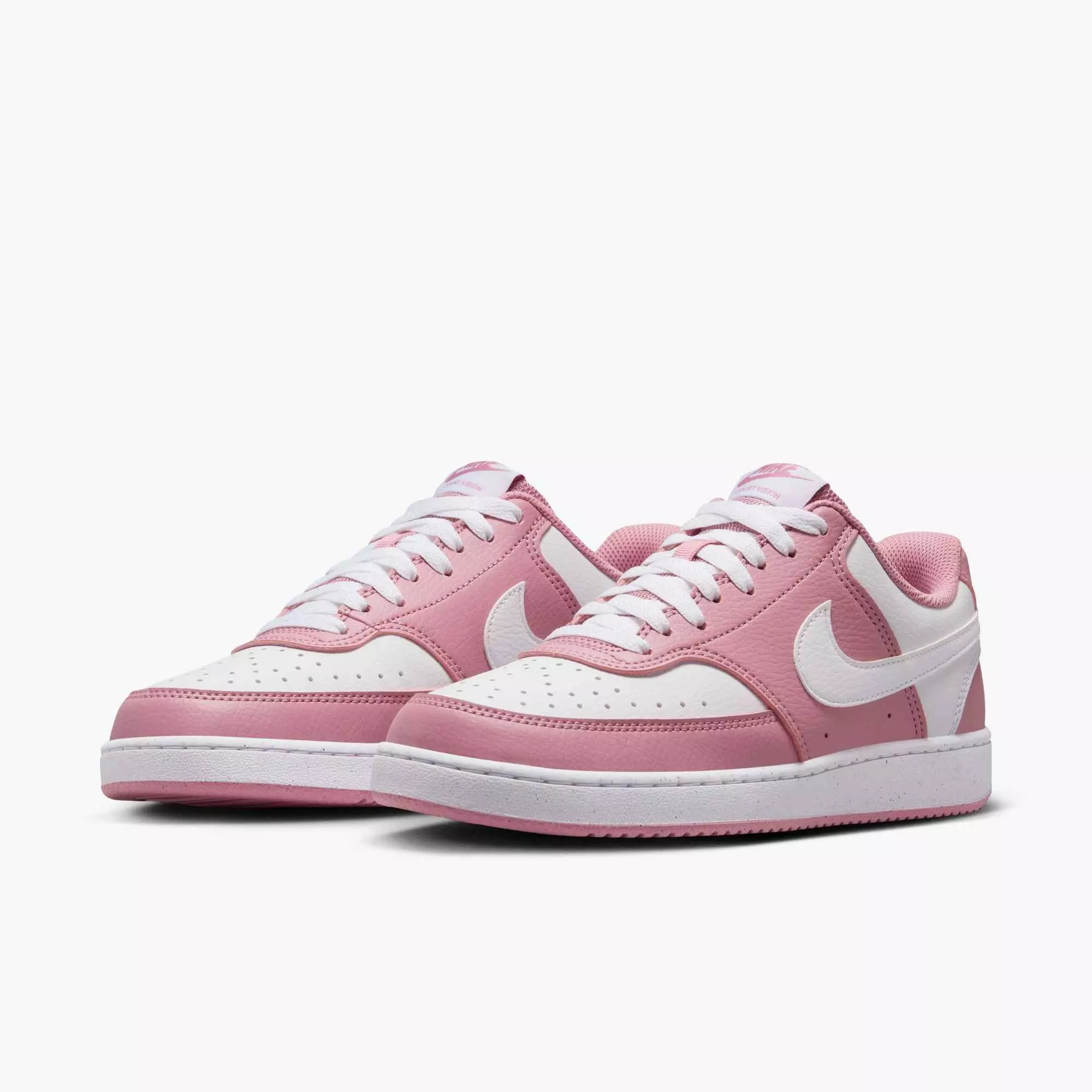 Nike Court Vision Low Next Nature "Elemental Pink/White" Women's Shoe - PINK/WHITE