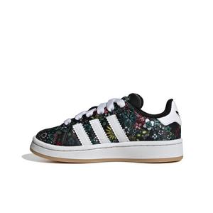 adidas Originals Liberty London Campus 00s CC EL "Core Black/White/Gold" Preschool Girls' Shoe