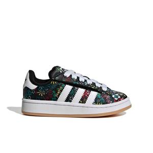 adidas Originals Liberty London Campus 00s CC EL "Core Black/White/Gold" Preschool Girls' Shoe