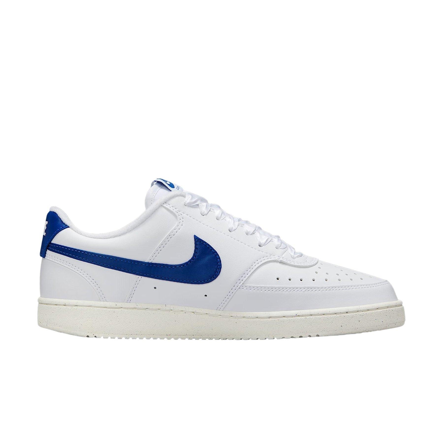 Nike Court Vision Low Next Nature "White/Sail/Game Royal" Women's Shoe - WHITE/SAIL/ROYAL Thumbnail View 1