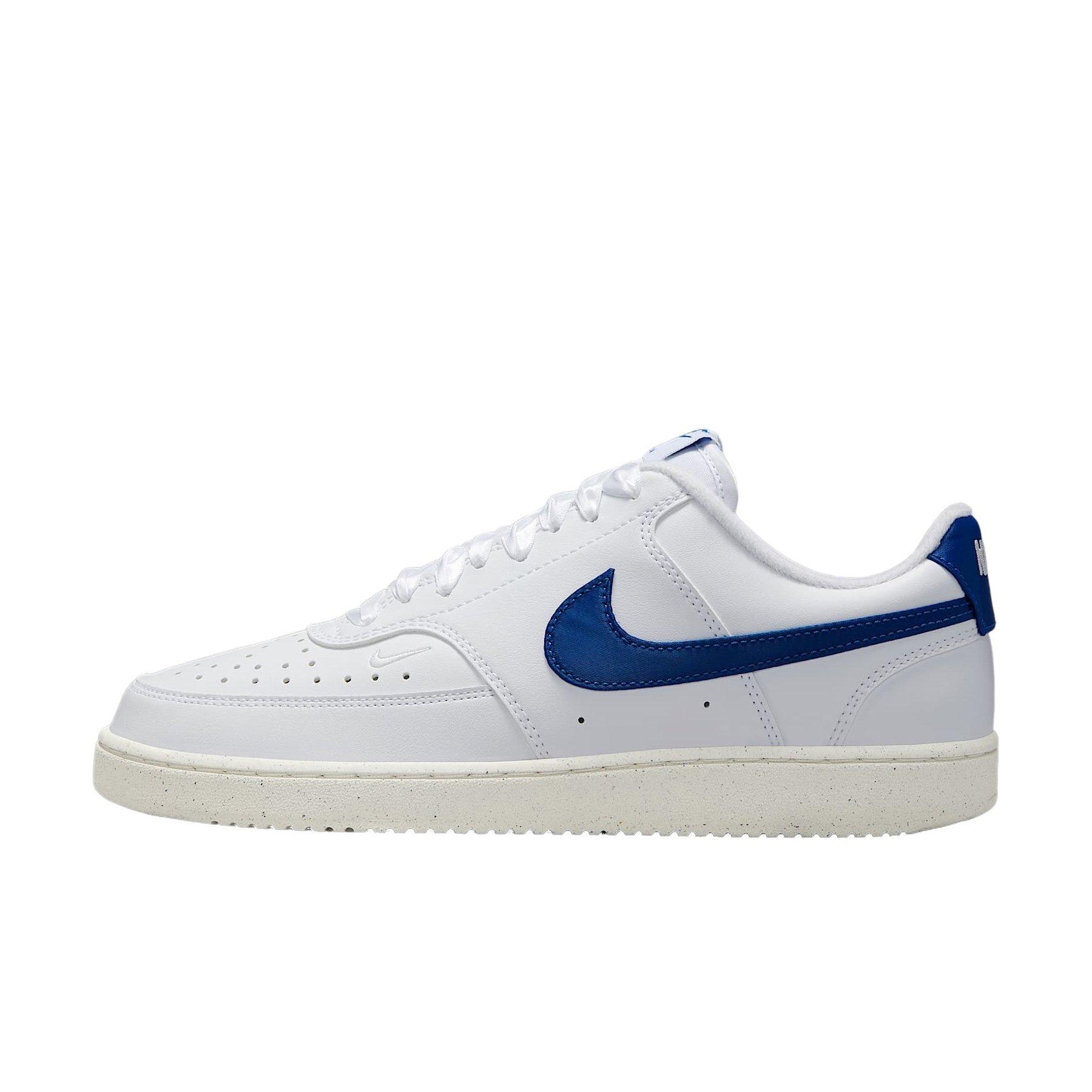 Nike Court Vision Low Next Nature "White/Sail/Game Royal" Women's Shoe - WHITE/SAIL/ROYAL Thumbnail View 2