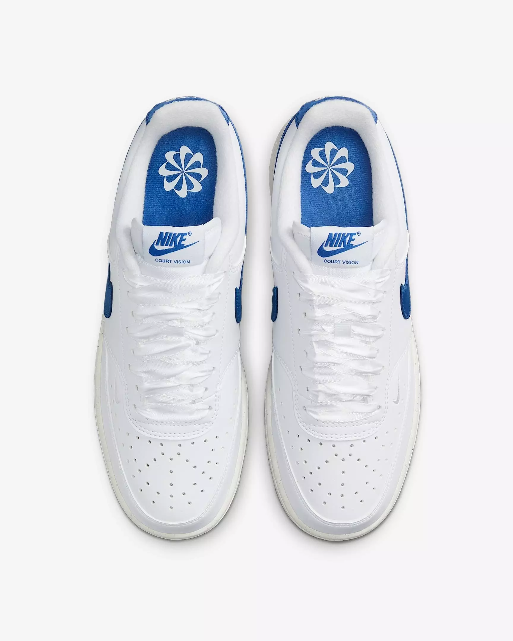 Nike Court Vision Low Next Nature "White/Sail/Game Royal" Women's Shoe - WHITE/SAIL/ROYAL