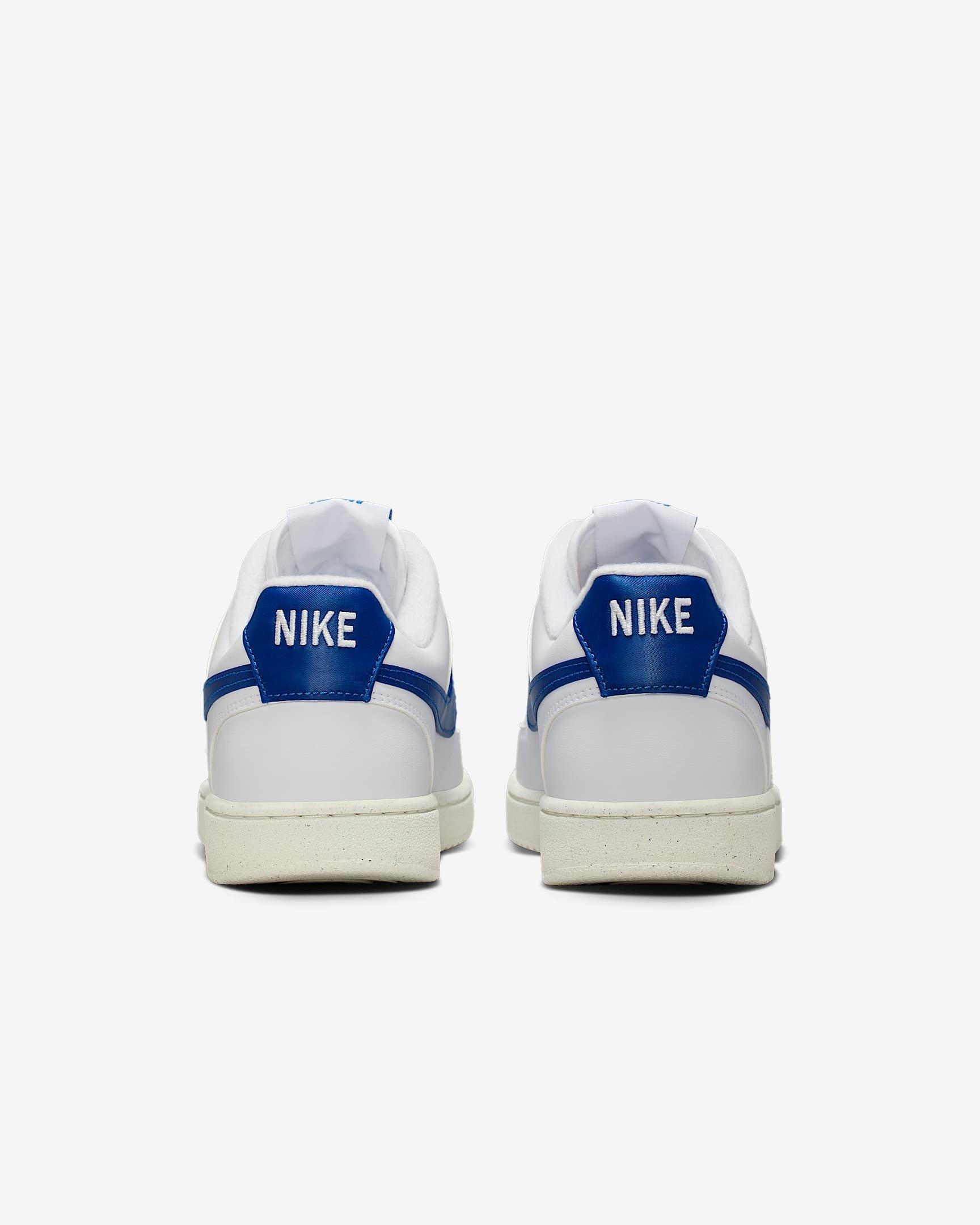 Nike Court Vision Low Next Nature "White/Sail/Game Royal" Women's Shoe - WHITE/SAIL/ROYAL Thumbnail View 5