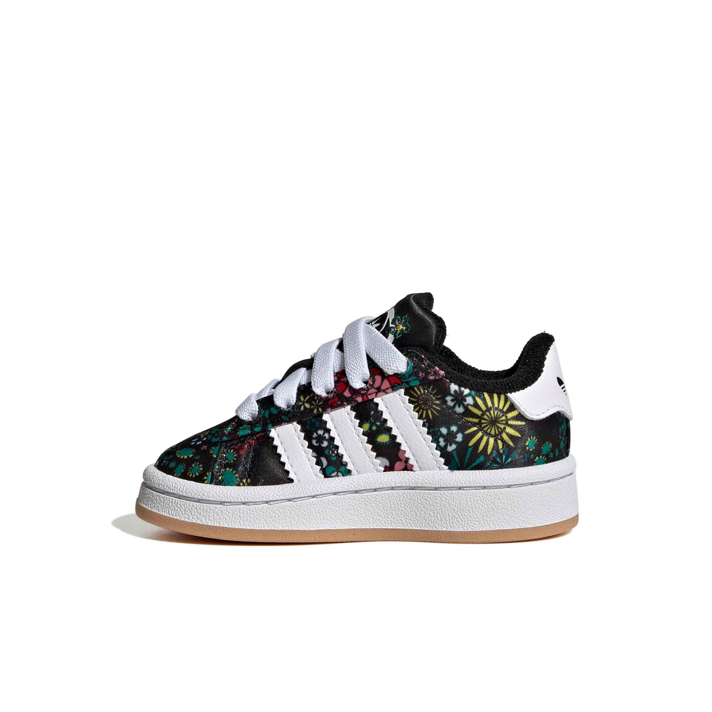adidas Originals Liberty London Campus 00s CC "Core Black/White/Gold Metallic" Infant Girls' Shoe - BLACK/WHITE/GOLD Thumbnail View 2