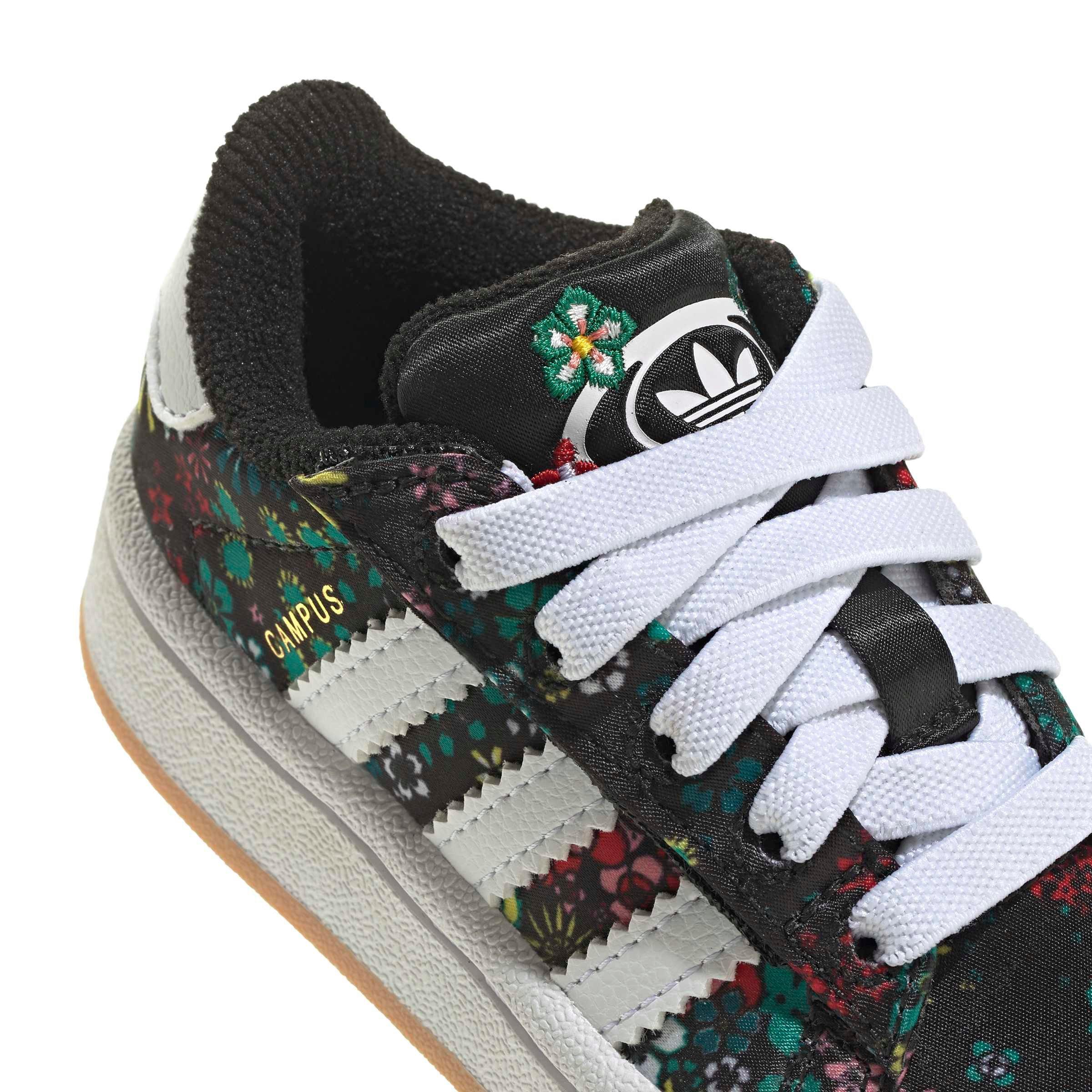adidas Originals Liberty London Campus 00s CC "Core Black/White/Gold Metallic" Infant Girls' Shoe - BLACK/WHITE/GOLD Thumbnail View 8