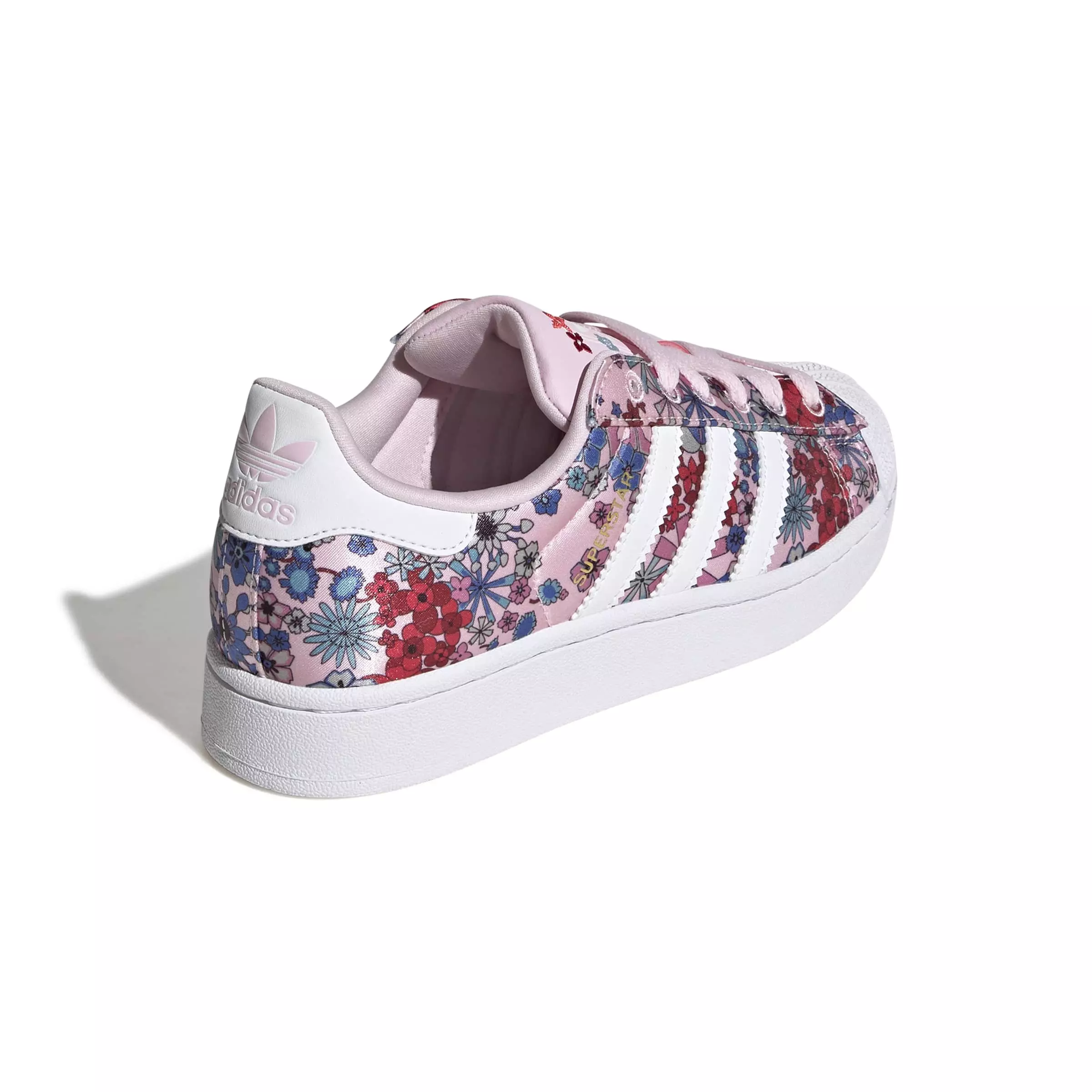 adidas Originals Liberty London Superstar II "Clear Pink/White/Light Pink" Grade School Girls' Shoe - PINK/WHITE/LT PINK