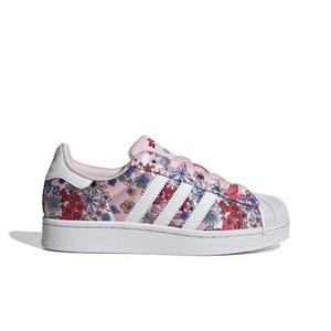 adidas Originals Liberty London Superstar II "Clear Pink/White/Light Pink" Grade School Girls' Shoe