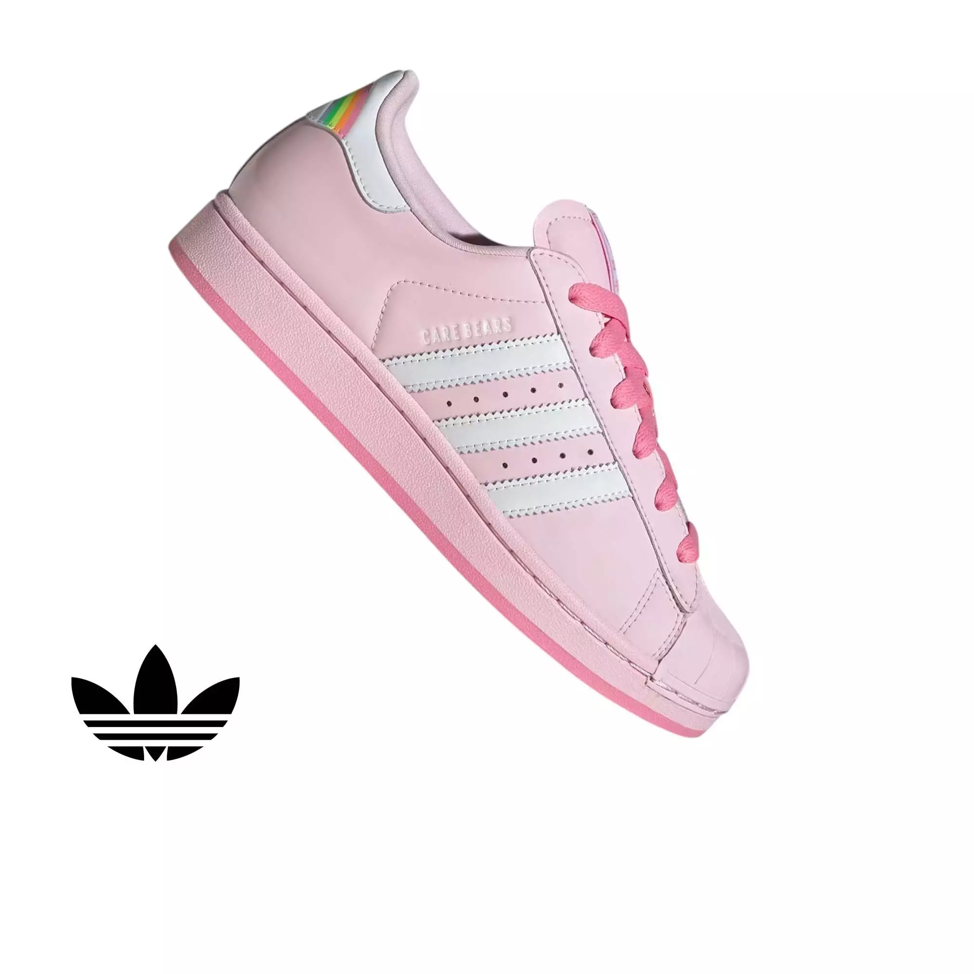 adidas Originals Care bears Superstar II "Clear Pink/Cloud White/Bliss Pink" Women's Shoe - PINK/WHITE