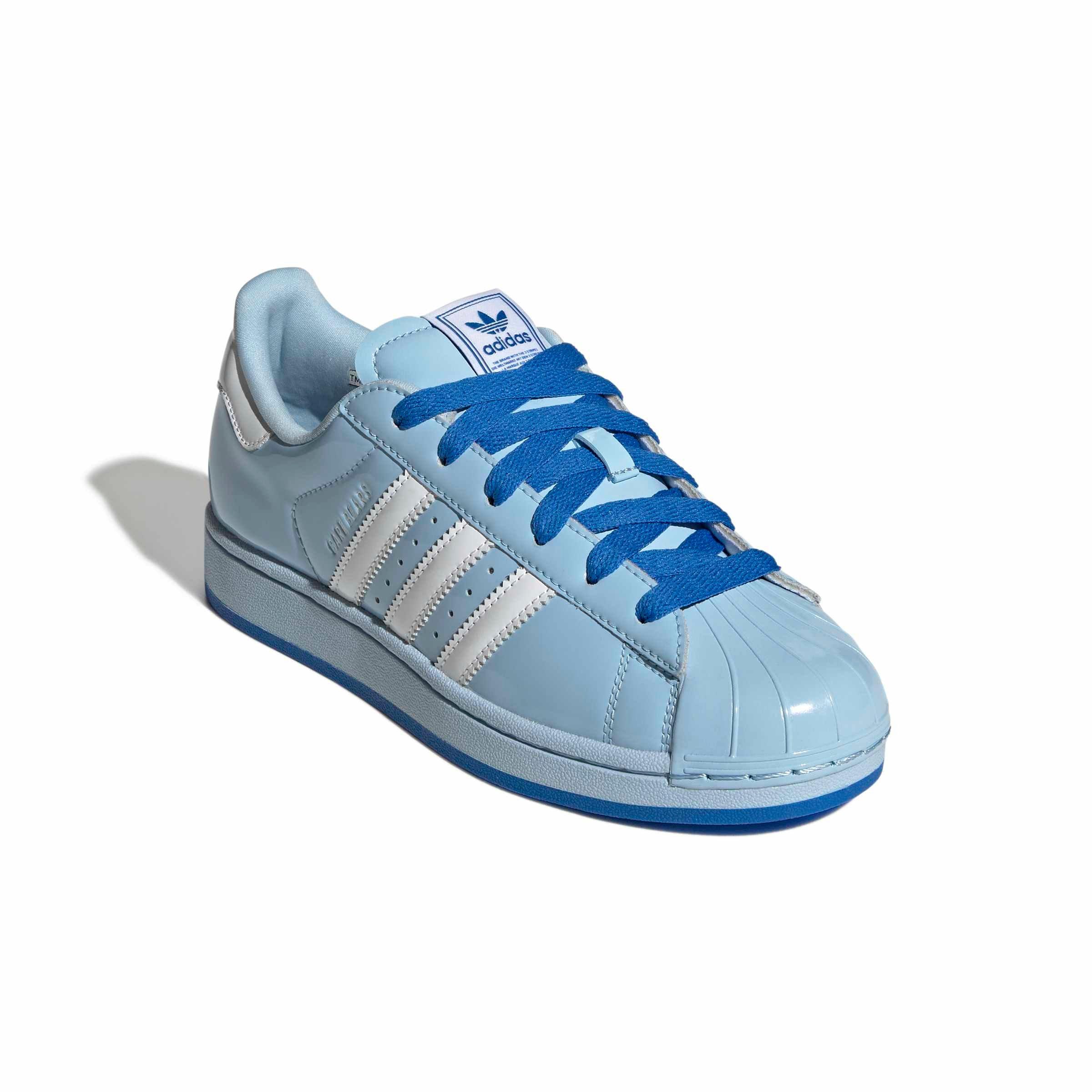adidas Originals Care bears Superstar II "Clear Sky/Cloud White/Blue Bird" Women's Shoe - BLUE/WHITE