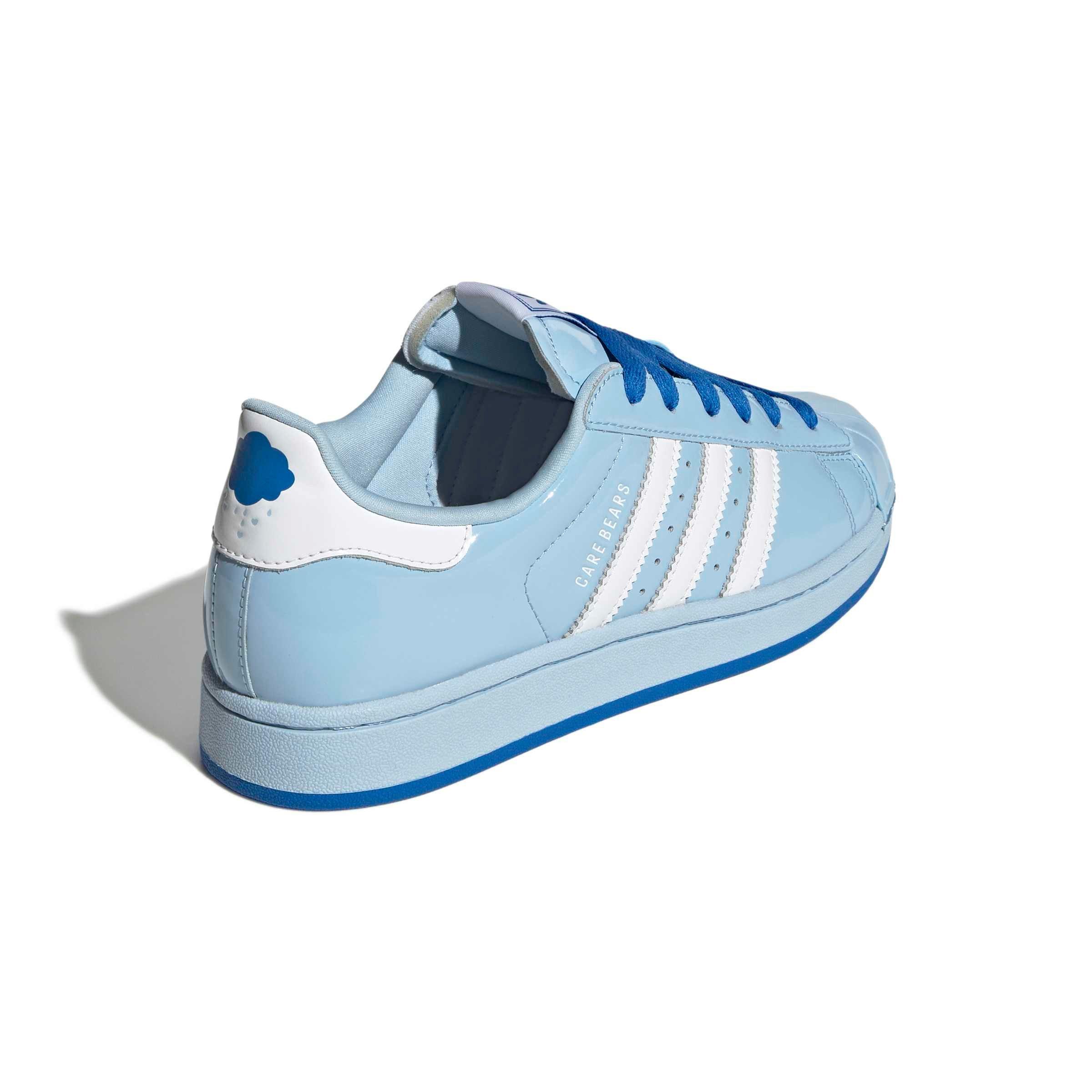adidas Originals Care bears Superstar II "Clear Sky/Cloud White/Blue Bird" Women's Shoe - BLUE/WHITE