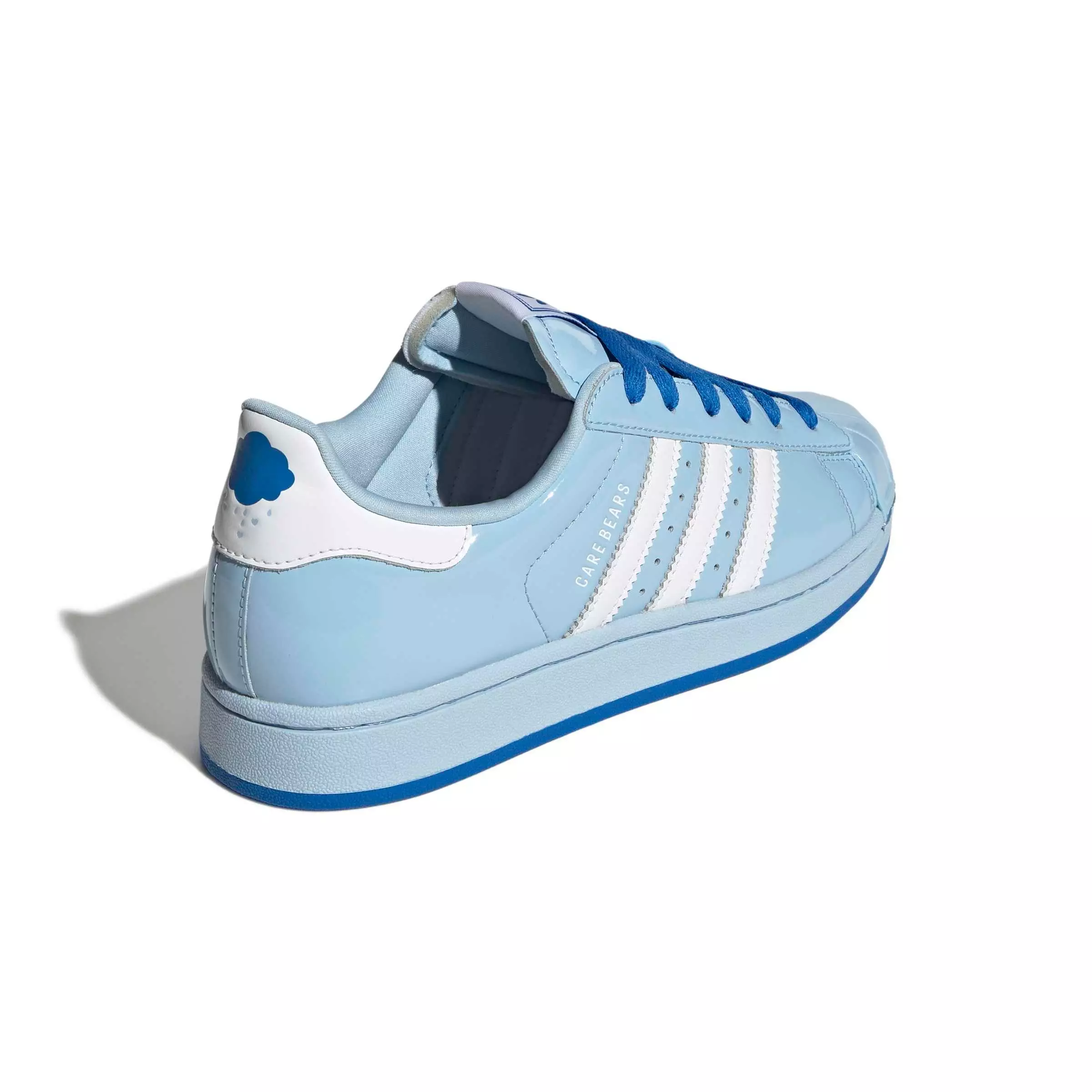 adidas Originals Care bears Superstar II "Clear Sky/Cloud White/Blue Bird" Women's Shoe - BLUE/WHITE