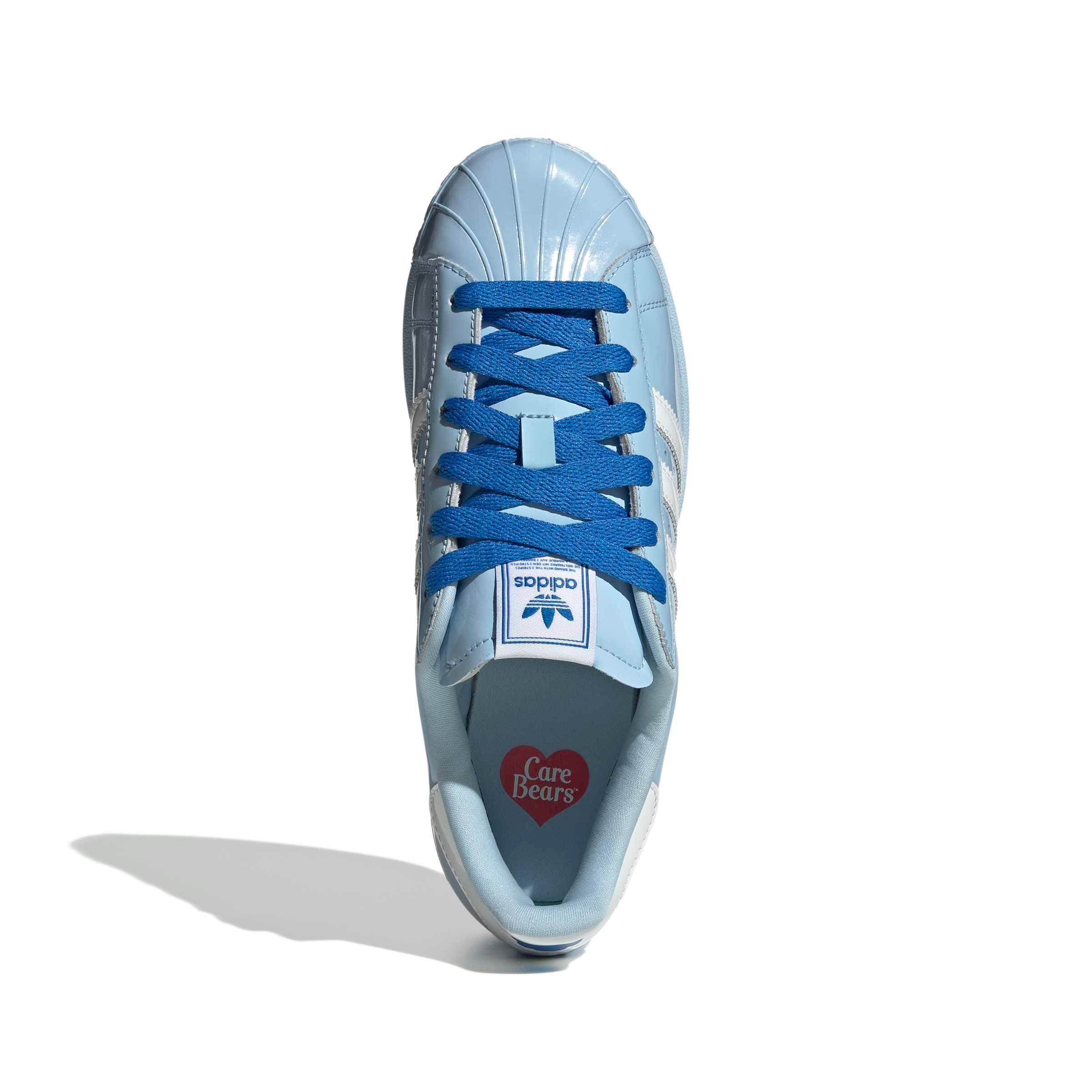 adidas Originals Care bears Superstar II "Clear Sky/Cloud White/Blue Bird" Women's Shoe - BLUE/WHITE