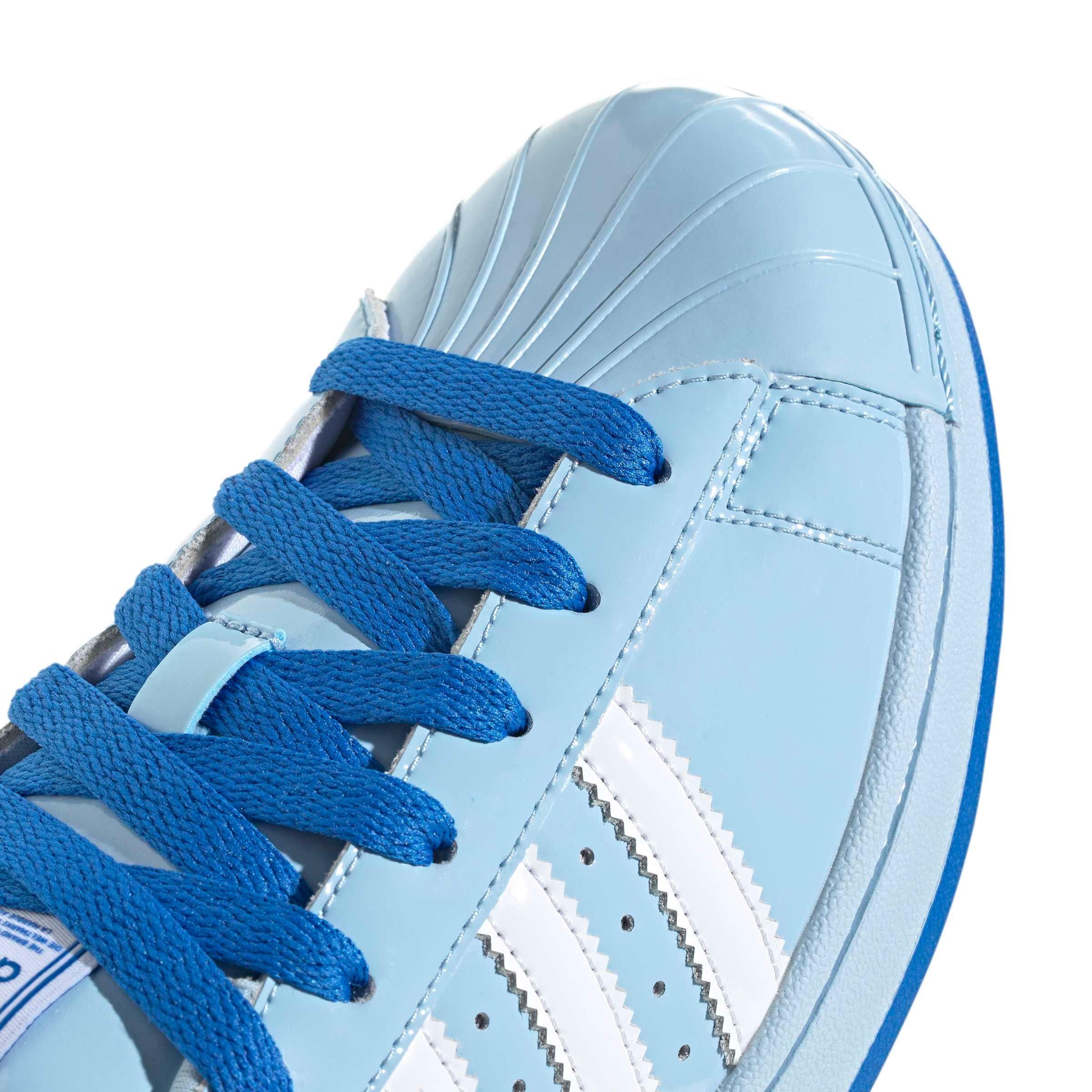 adidas Originals Care bears Superstar II "Clear Sky/Cloud White/Blue Bird" Women's Shoe - BLUE/WHITE