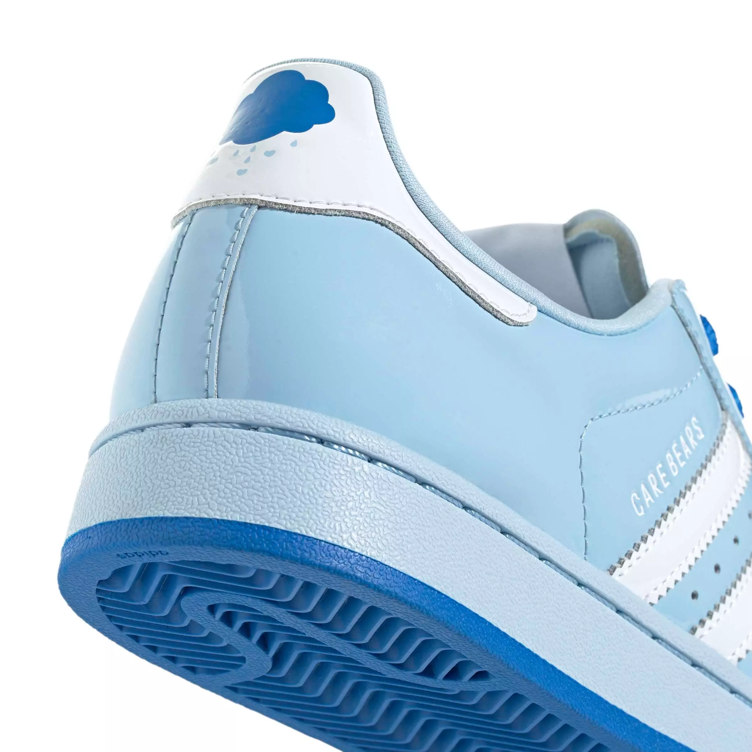 adidas Originals Care bears Superstar II "Clear Sky/Cloud White/Blue Bird" Women's Shoe - BLUE/WHITE