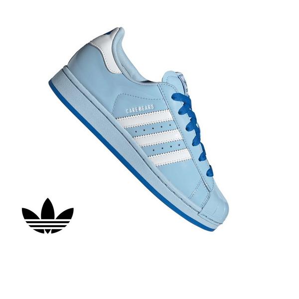 adidas Originals Care bears Superstar II "Clear Sky/Cloud White/Blue Bird" Women's Shoe - BLUE/WHITE