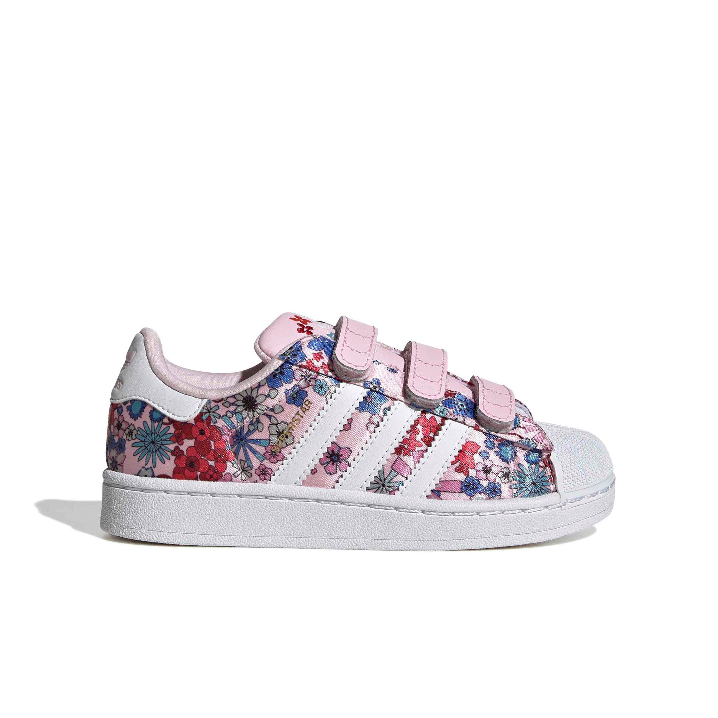 adidas Originals Liberty London Superstar II CC "Clear Pink/White/Light Pink" Preschool Girls' Shoe - PINK/WHITE/LT PINK Thumbnail View 1