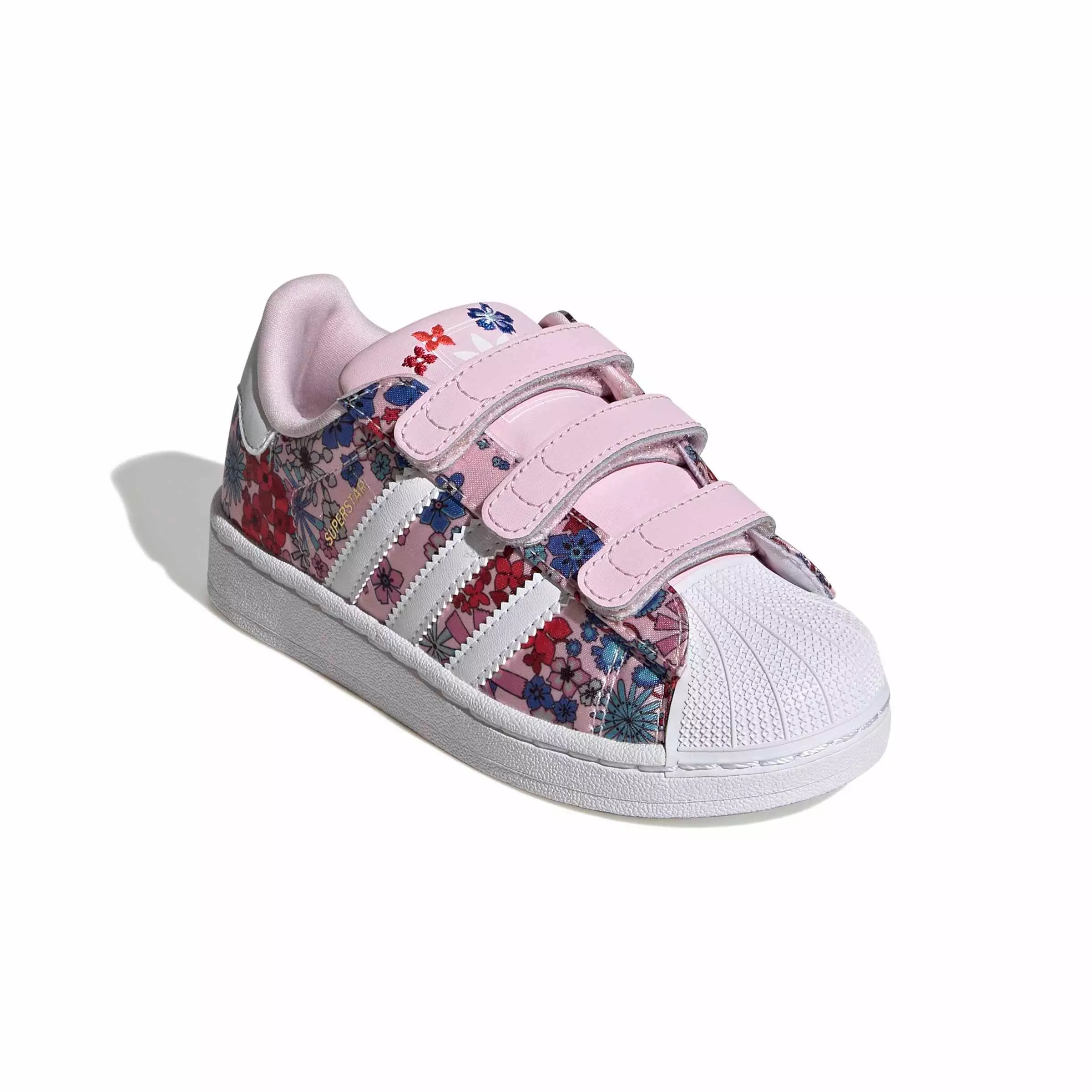adidas Originals Liberty London Superstar II CC "Clear Pink/White/Light Pink" Preschool Girls' Shoe - PINK/WHITE/LT PINK