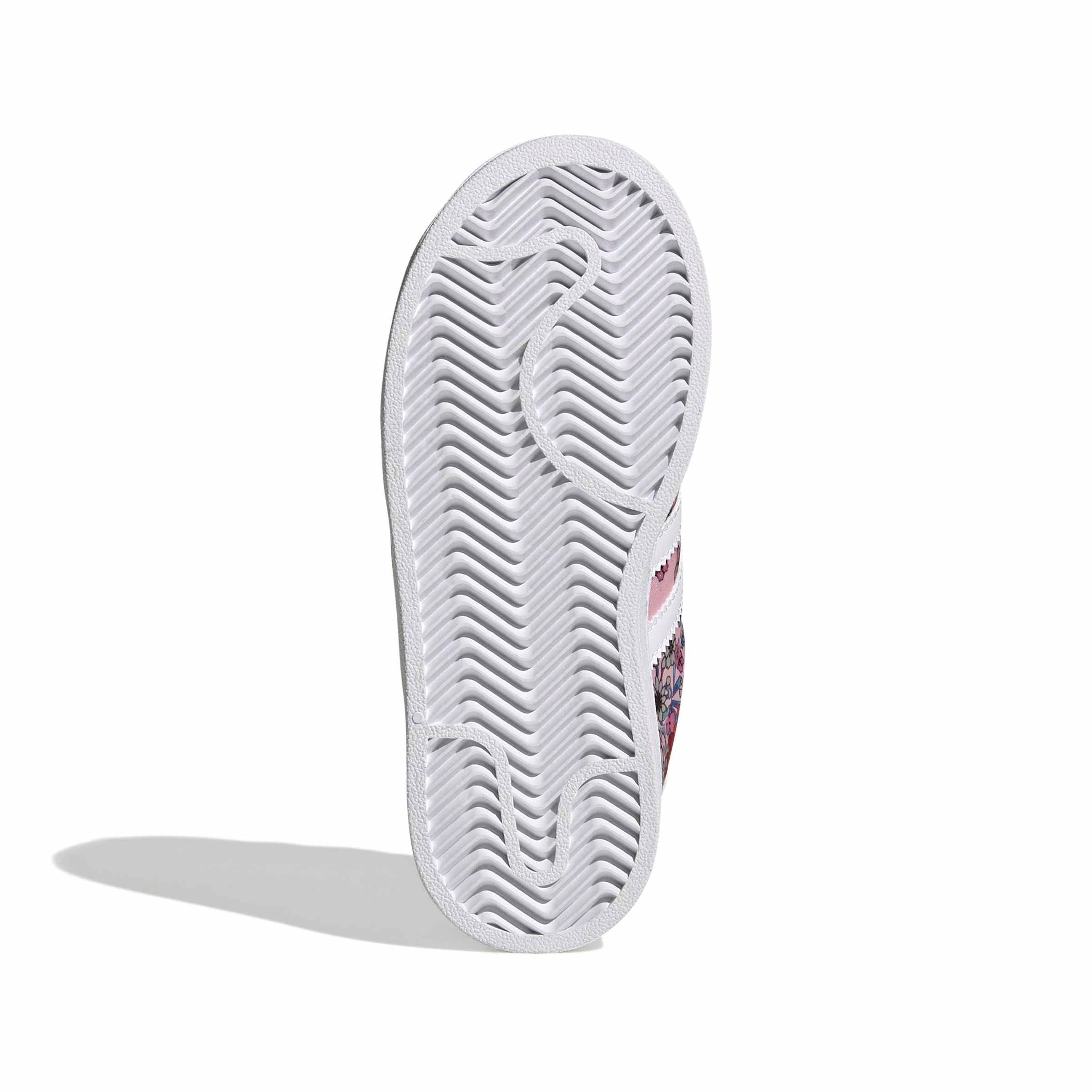 adidas Originals Liberty London Superstar II CC "Clear Pink/White/Light Pink" Preschool Girls' Shoe - PINK/WHITE/LT PINK Thumbnail View 6