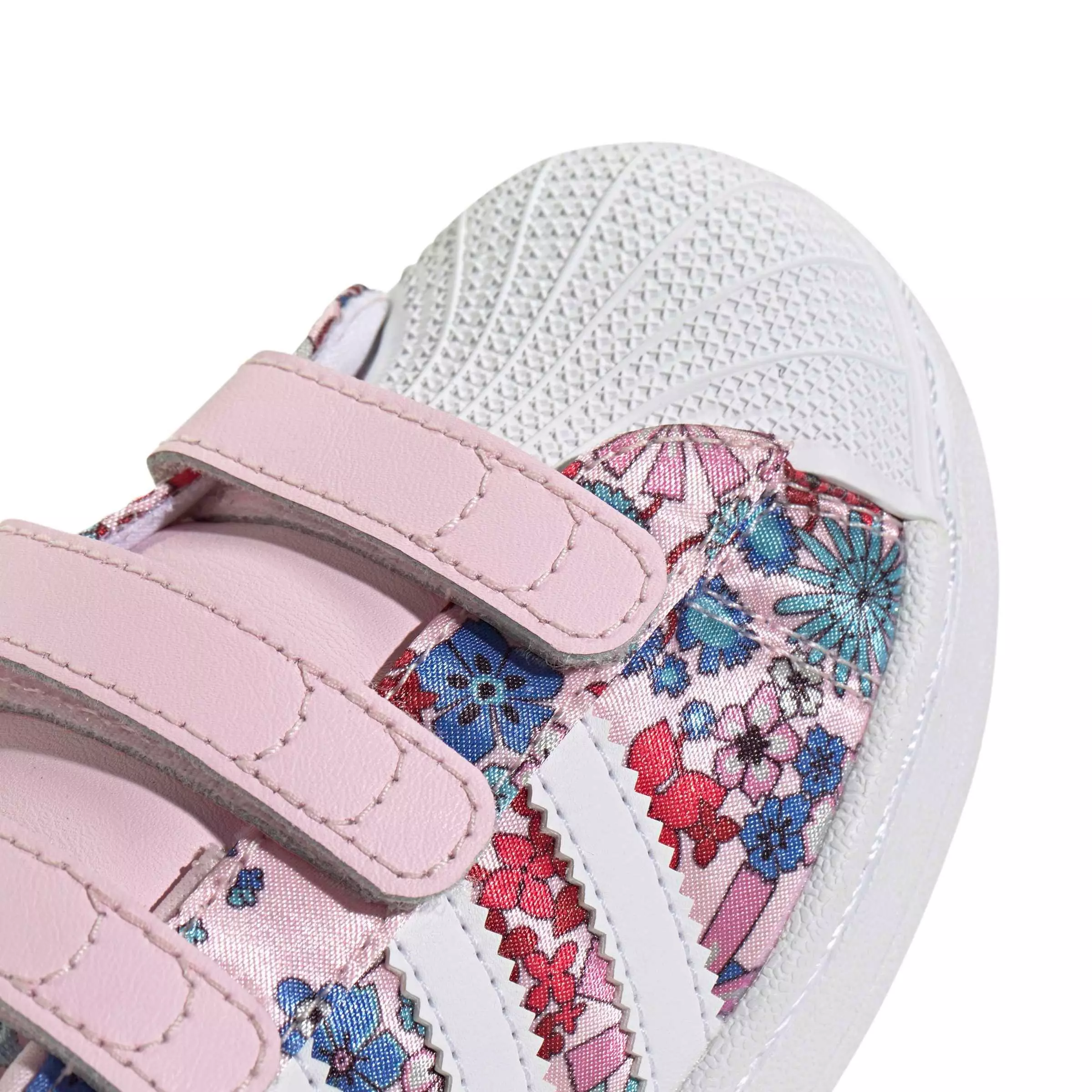 adidas Originals Liberty London Superstar II CC "Clear Pink/White/Light Pink" Preschool Girls' Shoe - PINK/WHITE/LT PINK