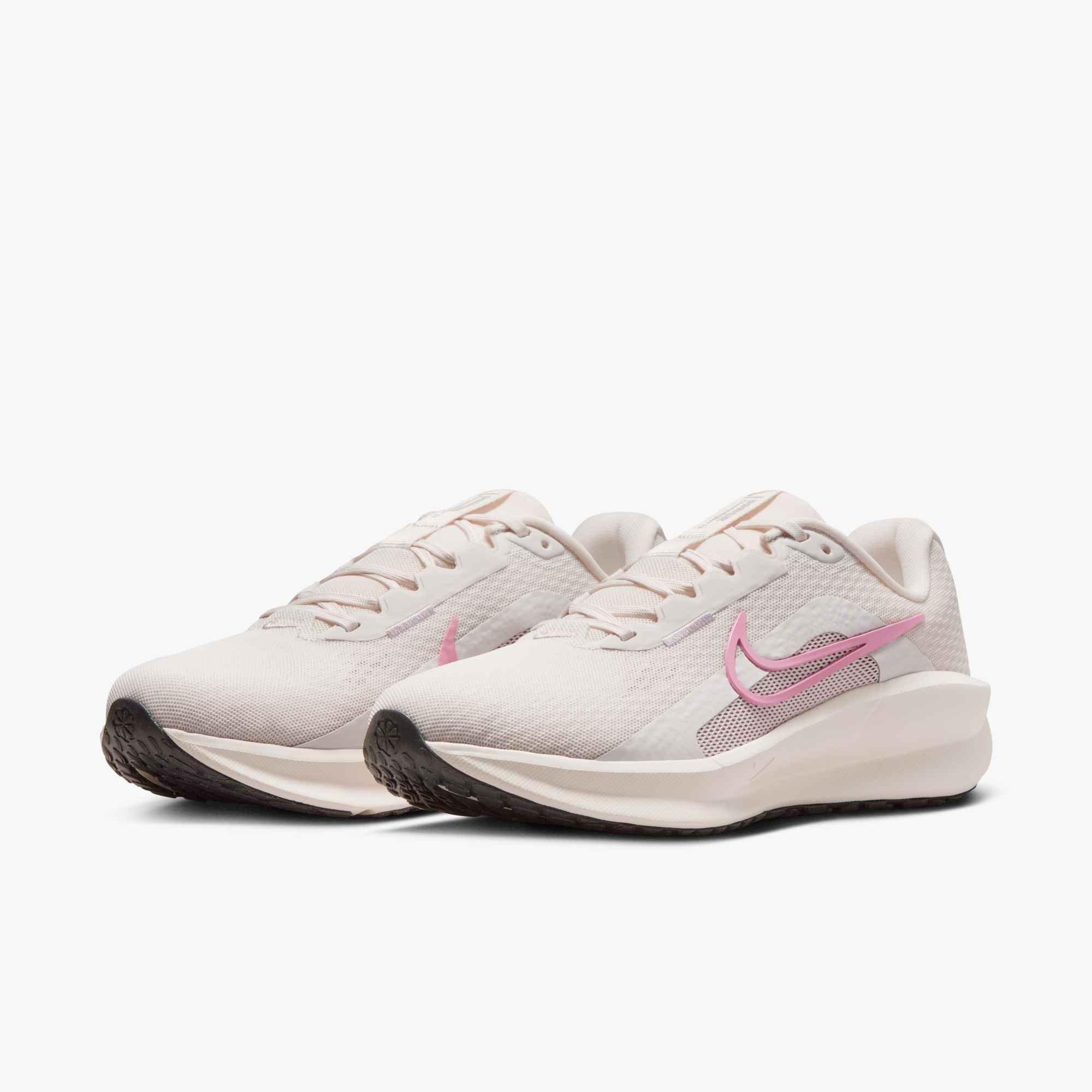 Nike Downshifter 13 "Phantom/Summit White/Sail/Elemental Pink" Women's Wide Running Shoe - PHANTOM/WHITE/SAIL/PINK Thumbnail View 4
