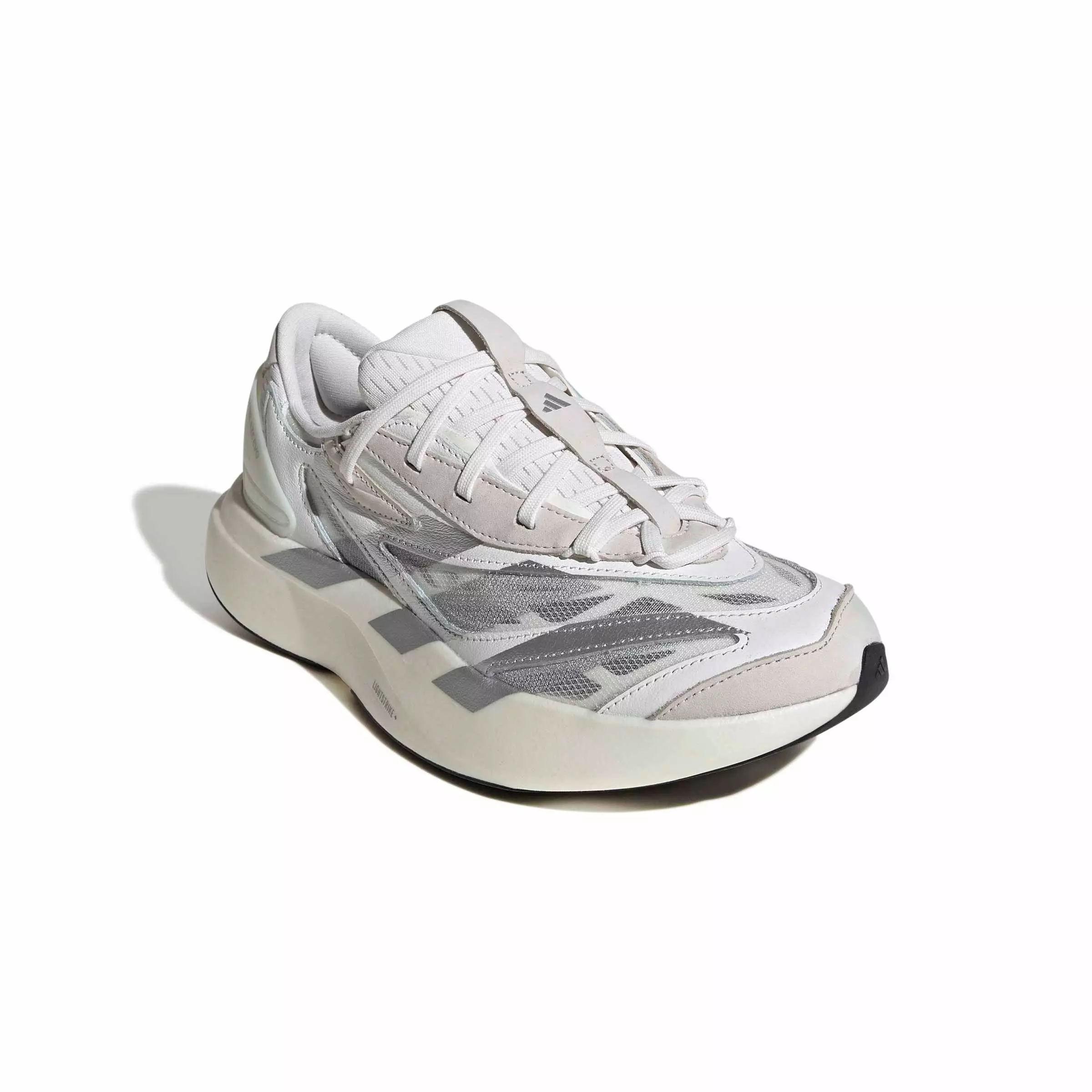 adidas Lightblaze Evo SL "Core White/Matte Silver/Core Black" Women's Shoe - WHITE/SILVER/BLACK