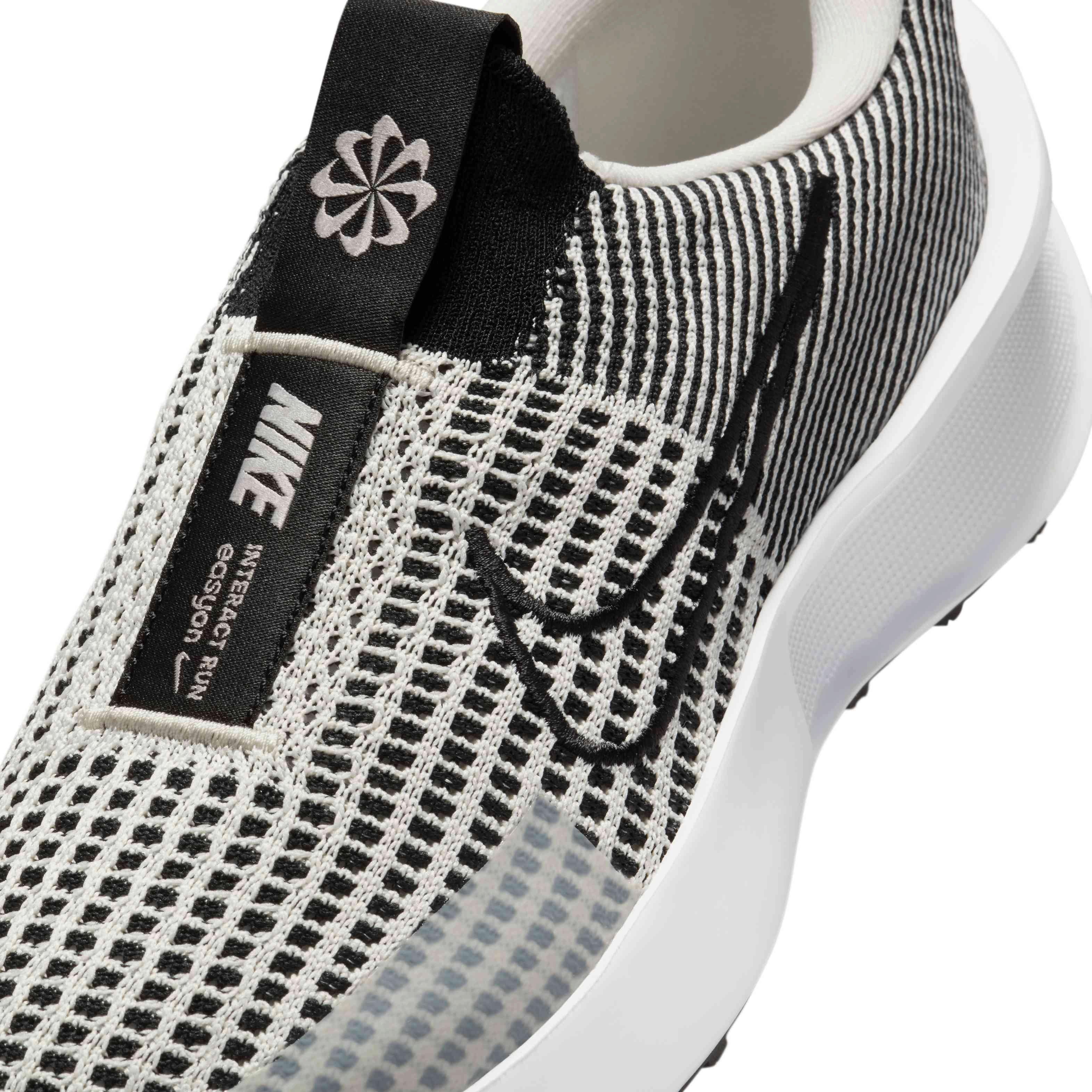 Nike Interact Run EasyOn "Light Bone/White/Black" Women's Running Shoe - LT BONE/WHITE/BLACK Thumbnail View 7