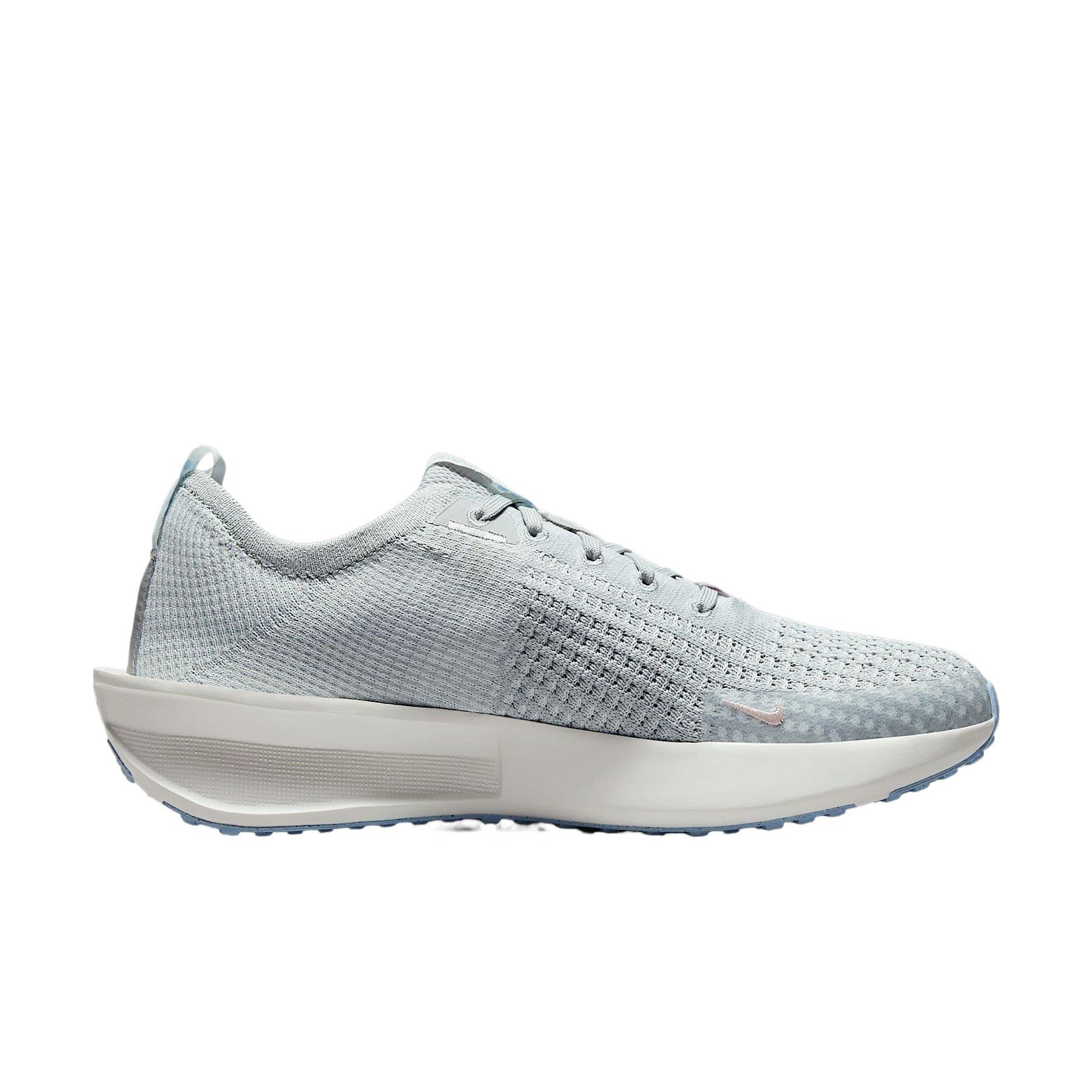 Nike Interact Run "Light Smoke Grey/Psychic Blue/Summit White/Echo Pink" Women's Running Shoe - LT GREY/LT BLUE/WHITE Thumbnail View 1