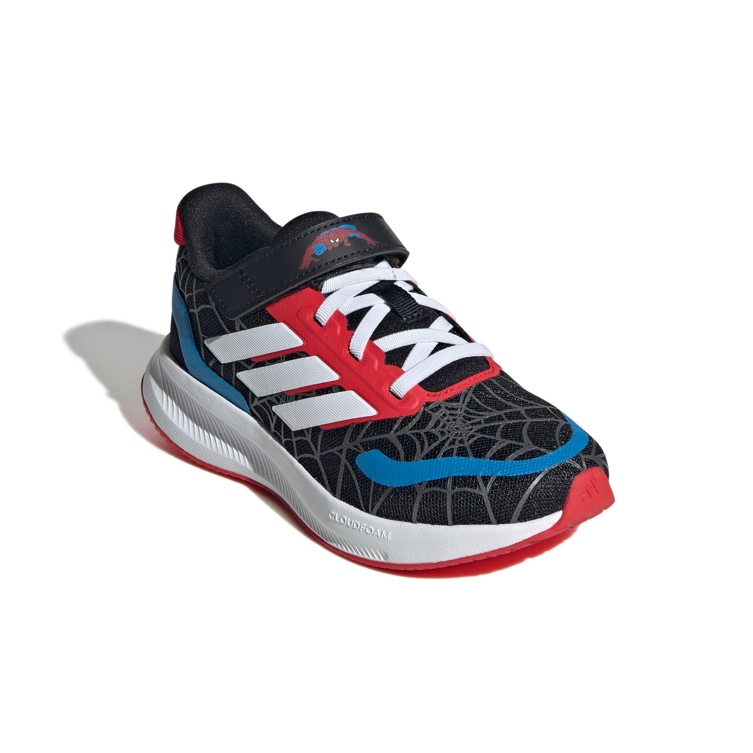 adidas Marvel Spider-Man Runfalcon Preschool Boys' "Core Black/Ftwr White/Pure Ruby" Running Shoe