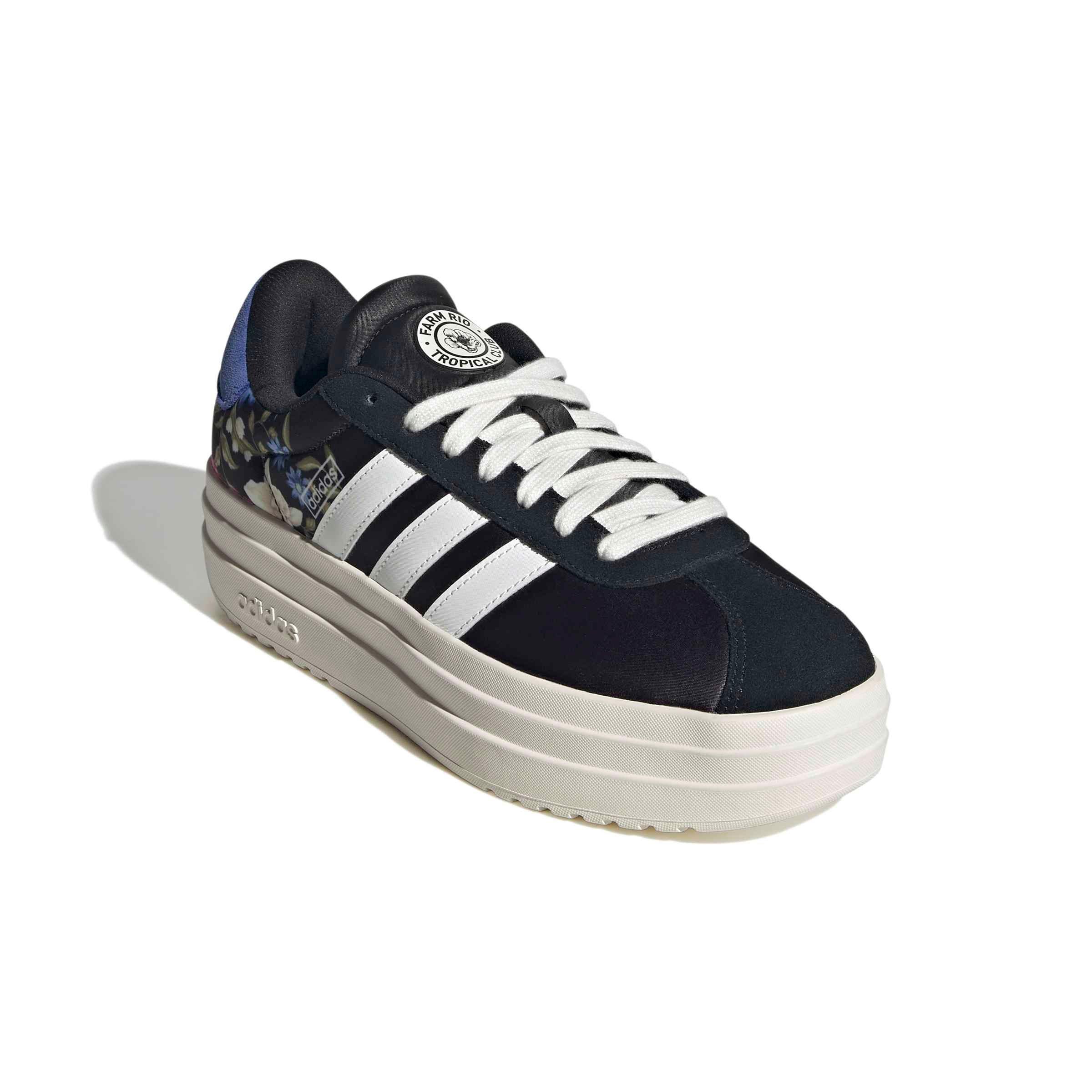 adidas VL Court Bold "Core Black/Core White/Off White" Women's Shoe - BLACK/WHITE/OFF WHITE