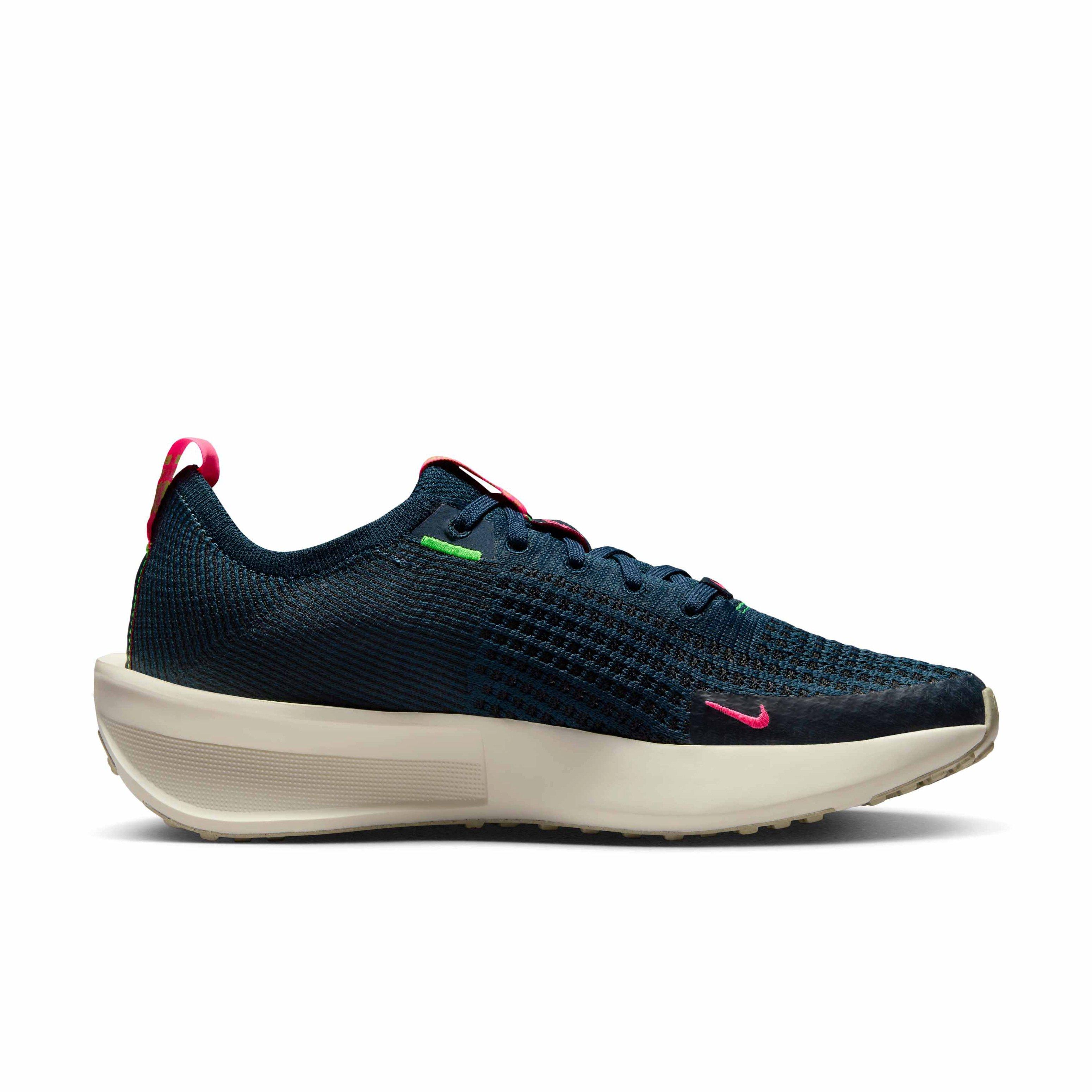 Nike Interact Run "Armory Navy/Hyper Pink/Pale Ivory/Green Strike" Women's Running Shoe - NAVY/PINK/IVORY/GREEN Thumbnail View 1