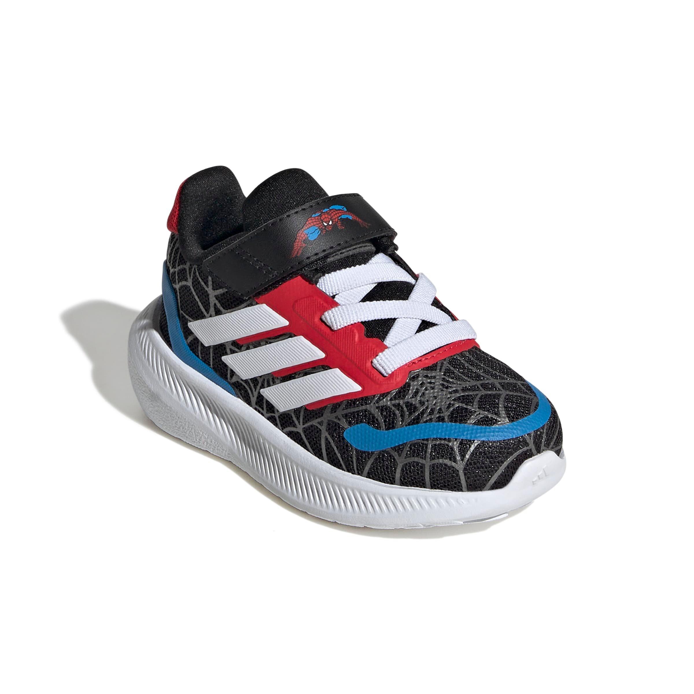 adidas Marvel Spider-Man Runfalcon Infant Boys' "Core Black/Ftwr White/Pure Ruby" Running Shoe