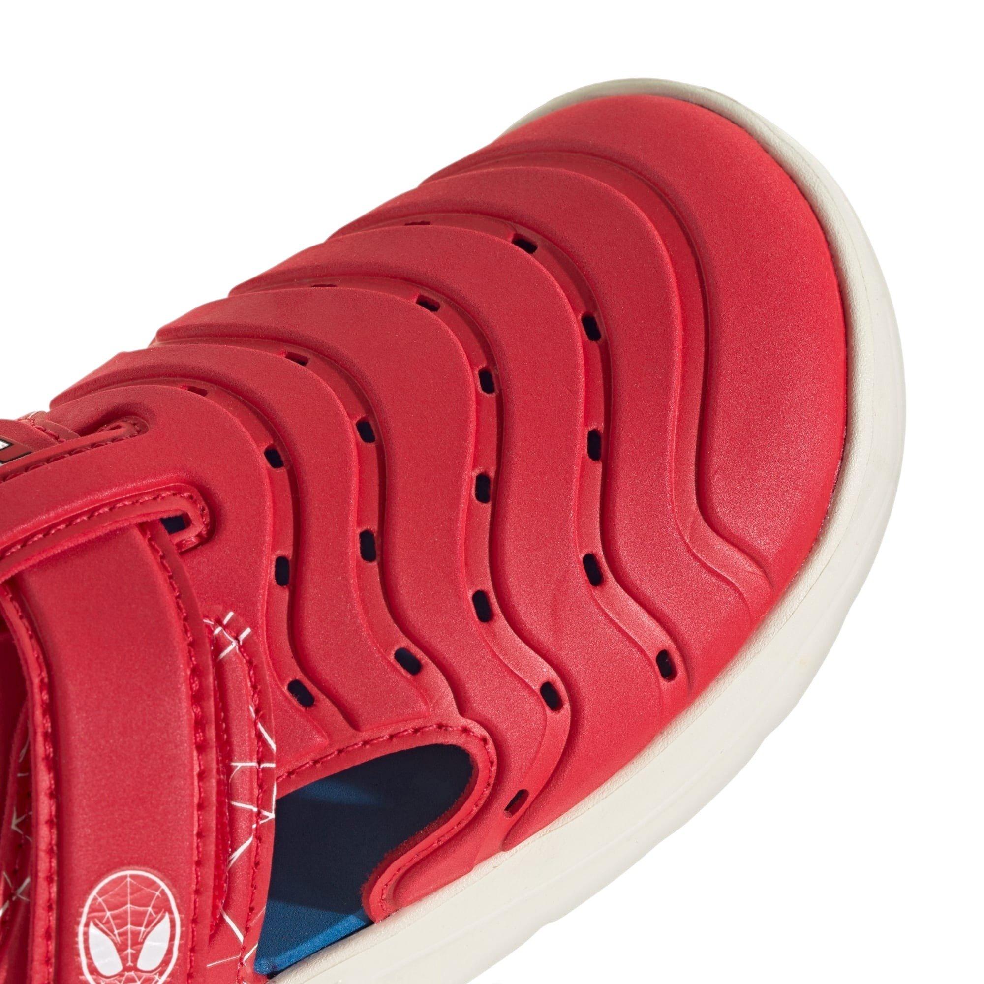 adidas Marvel Spider-Man Water Preschool Boys' "Pure Ruby/Ftwr White/Bright Blue" Sandal