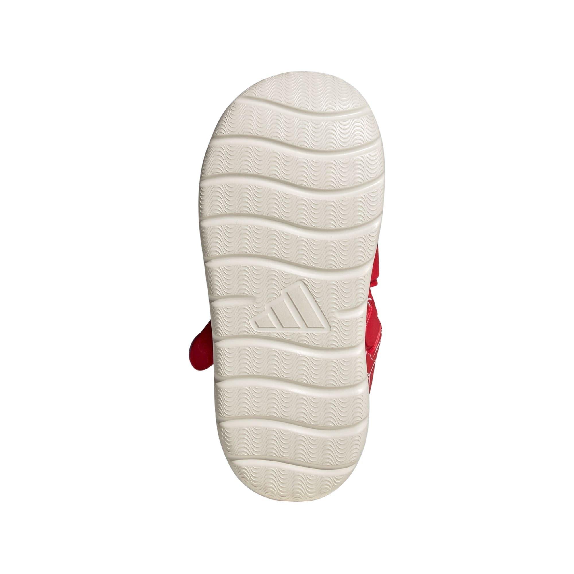 adidas Marvel Spider-Man Water Preschool Boys' "Pure Ruby/Ftwr White/Bright Blue" Sandal