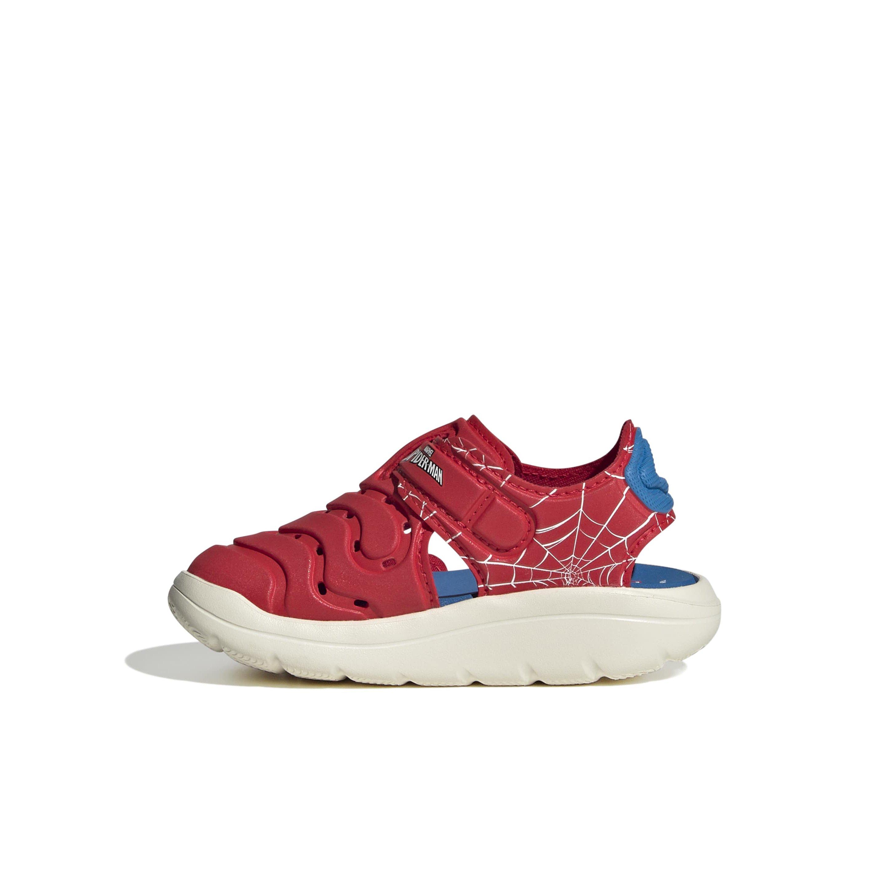 adidas Marvel Spider-Man Water Infant Boys' "Pure Ruby/Ftwr White/Bright Blue" Sandal