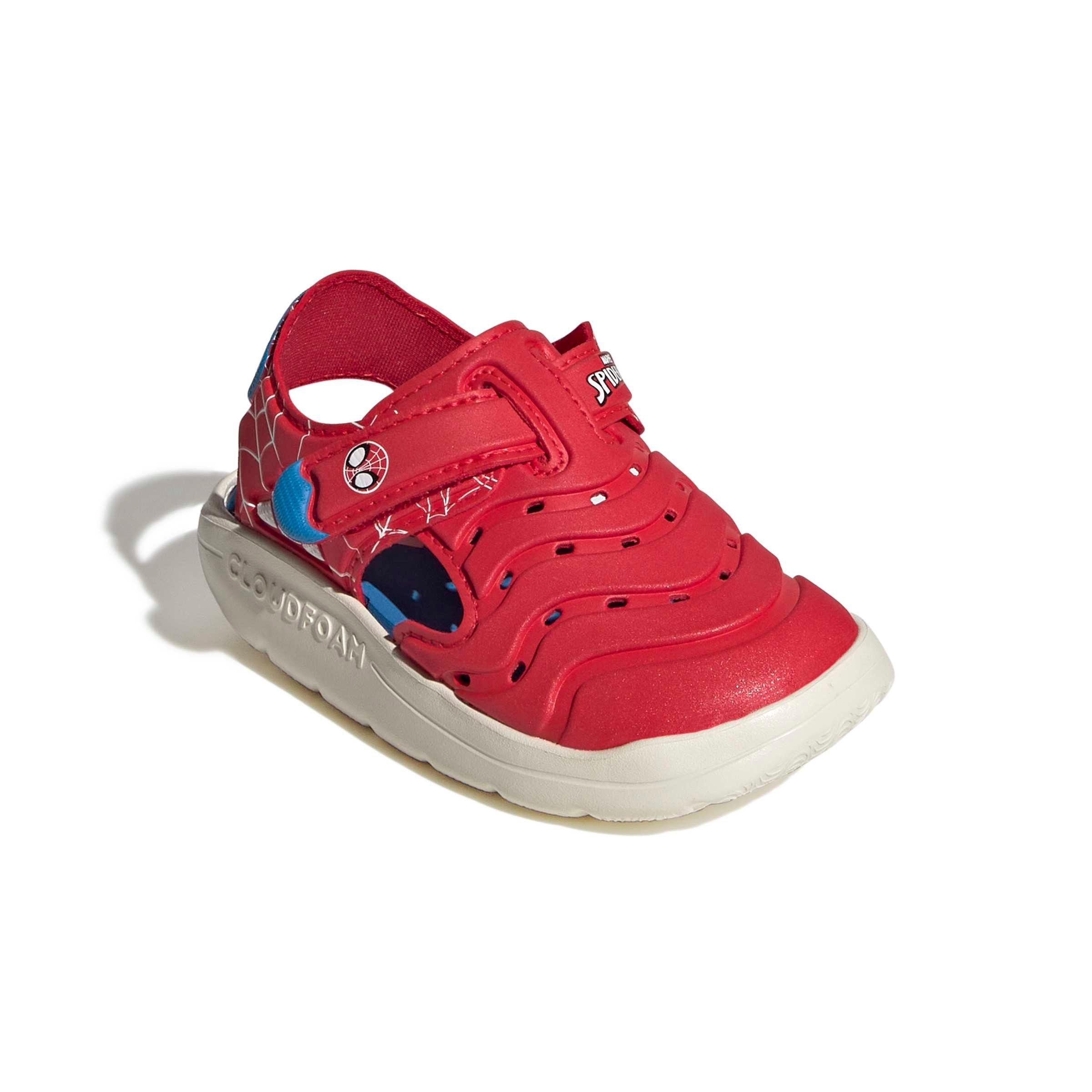 adidas Marvel Spider-Man Water Infant Boys' "Pure Ruby/Ftwr White/Bright Blue" Sandal
