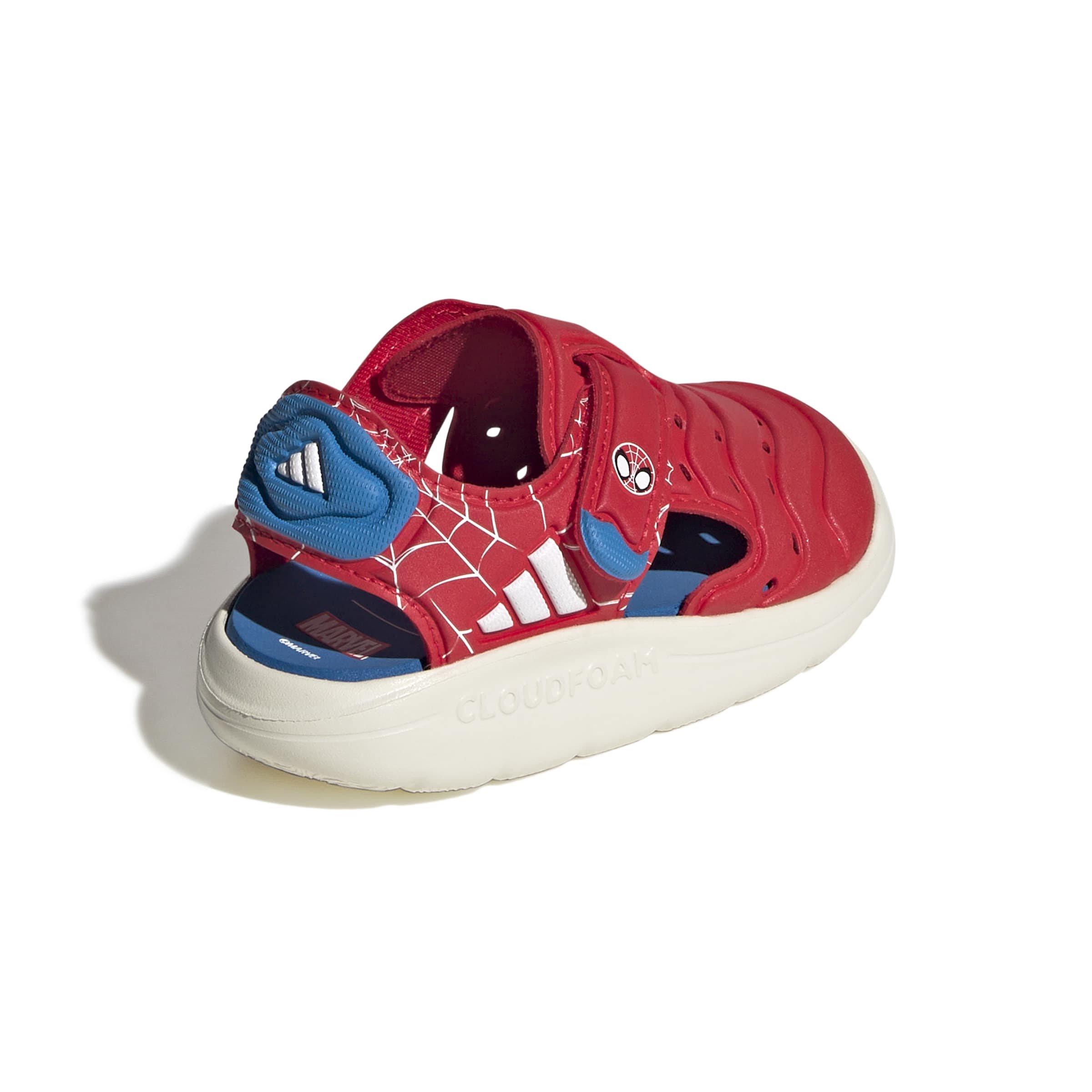 adidas Marvel Spider-Man Water Infant Boys' "Pure Ruby/Ftwr White/Bright Blue" Sandal