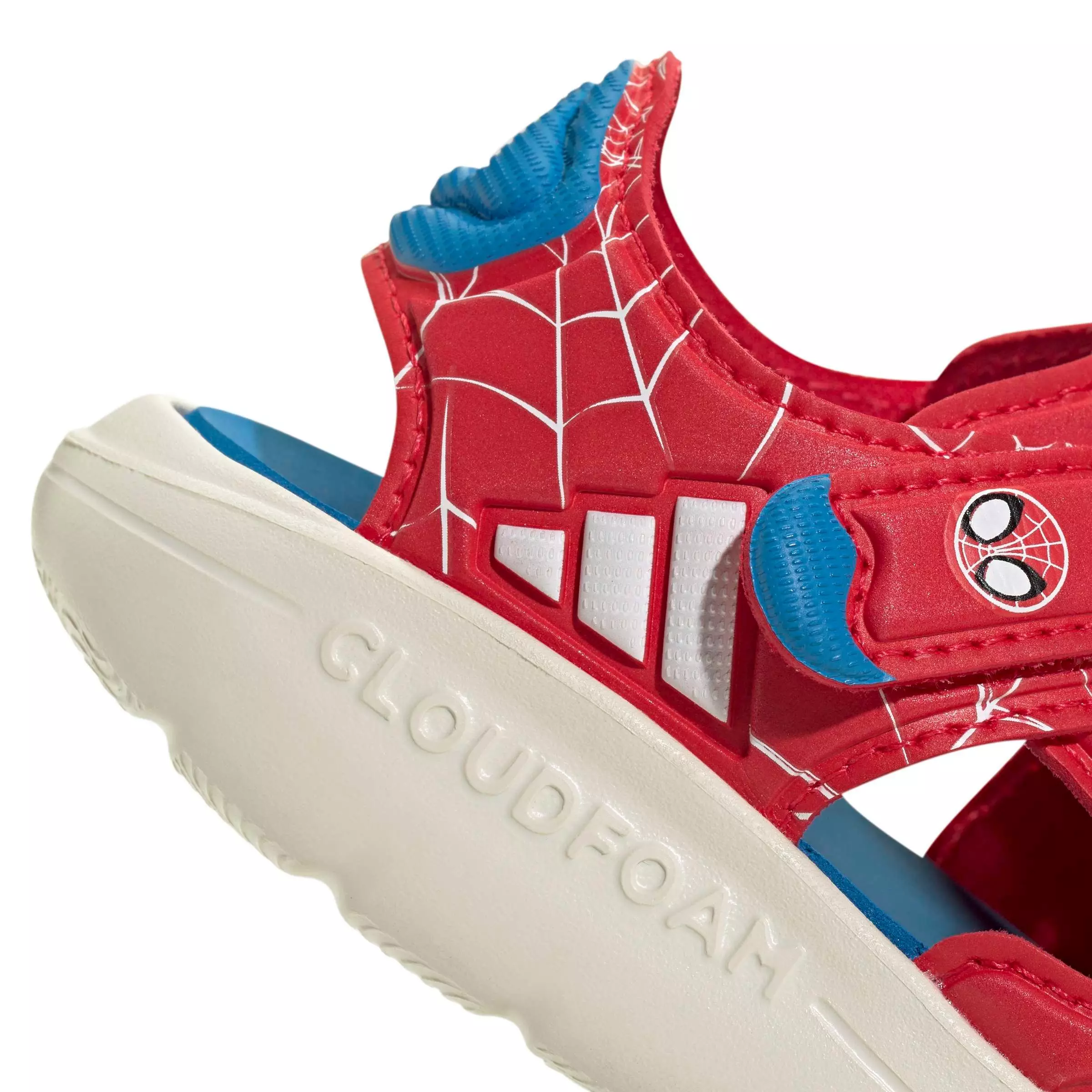 adidas Marvel Spider-Man Water "Pure Ruby/Ftwr White/Bright Blue" Infant Boys' Sandal - RUBY/WHITE/BLUE