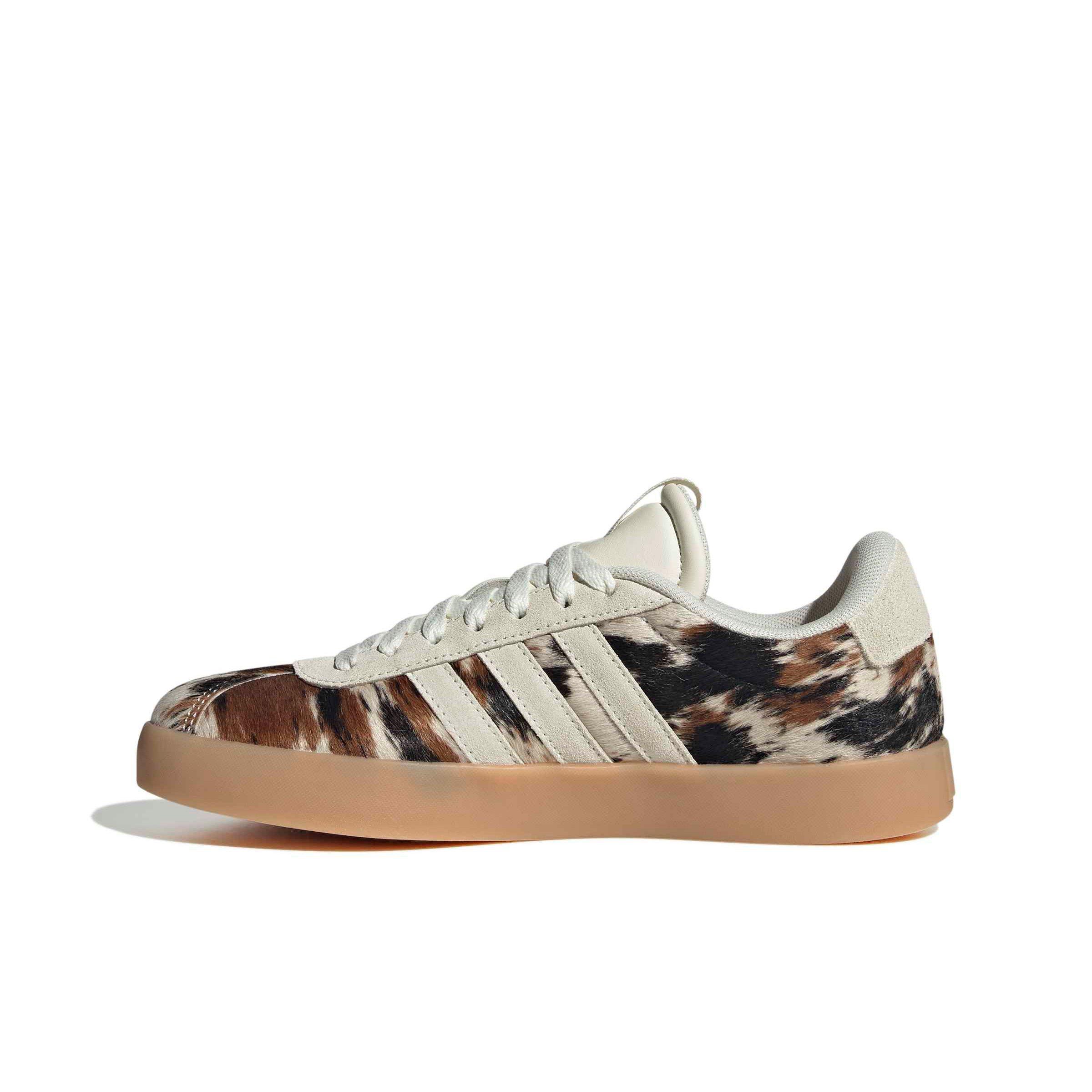 adidas VL Court 3.0 "Off White/Off White/Trace Brown" Women's Shoe - OFF WHITE/OFF WHITE/BROWN